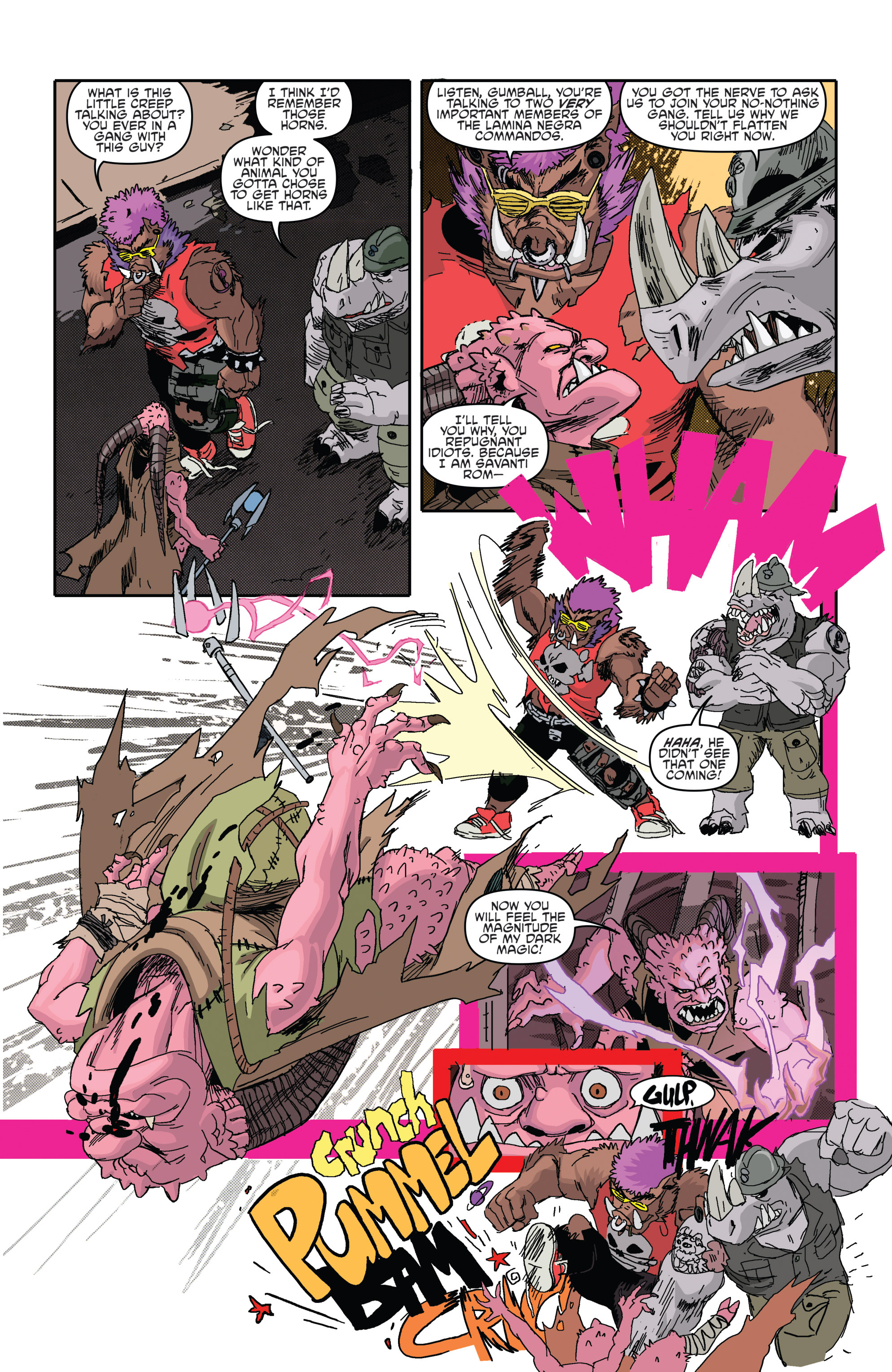 Read online Teenage Mutant Ninja Turtles Bebop & Rocksteady Destroy Everything comic -  Issue #5 - 18
