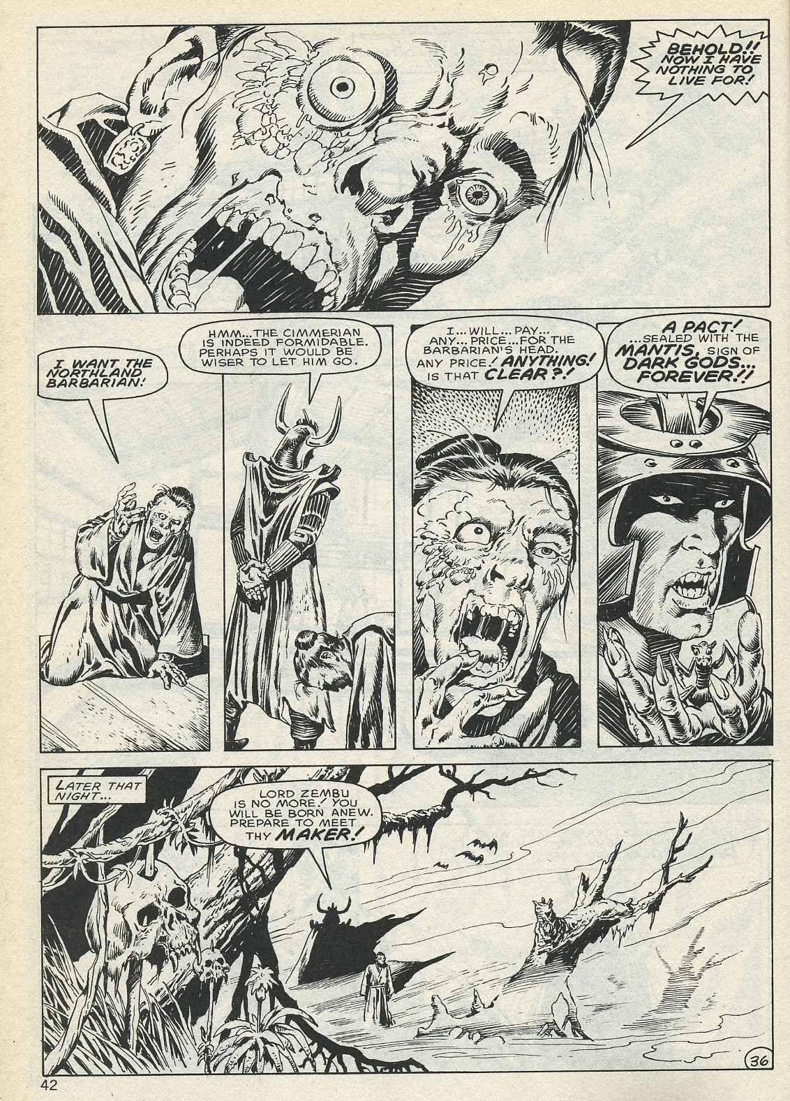 Read online The Savage Sword Of Conan comic -  Issue #132 - 42