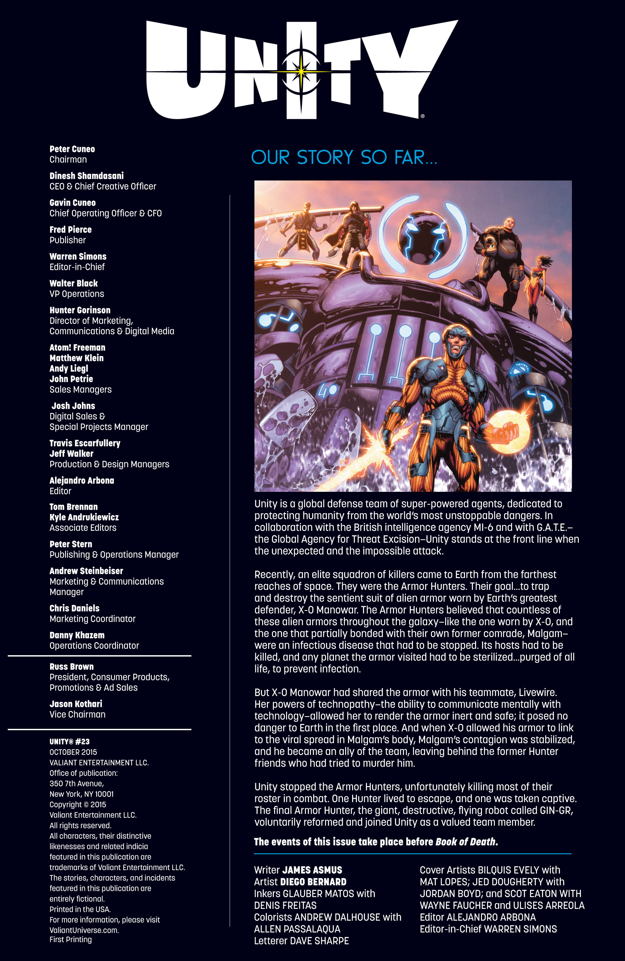 Read online Unity (2013) comic -  Issue #23 - 2
