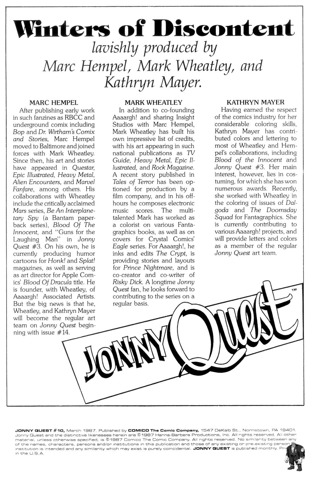 Read online Jonny Quest comic -  Issue #10 - 2