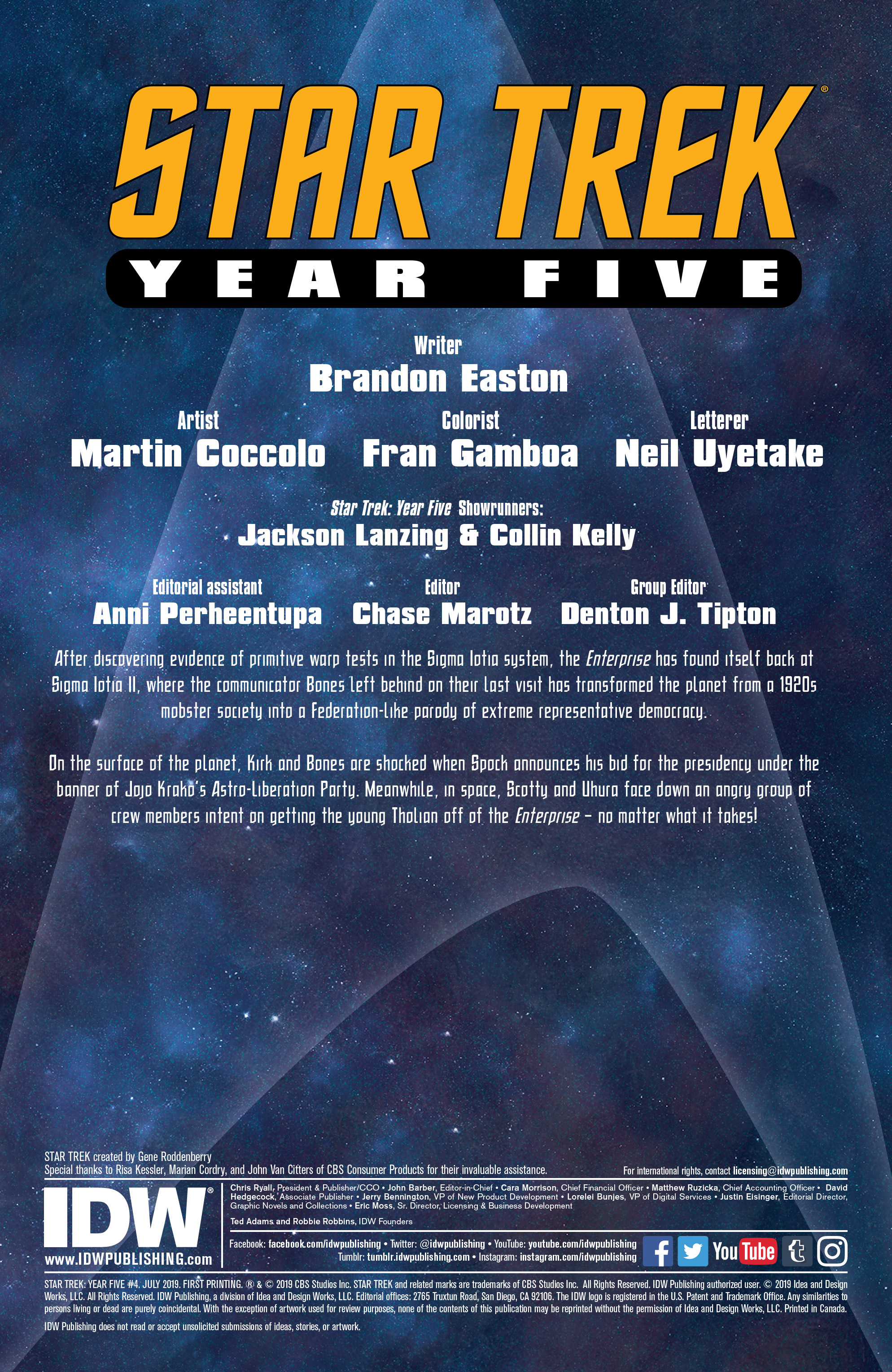 Read online Star Trek: Year Five comic -  Issue #4 - 2