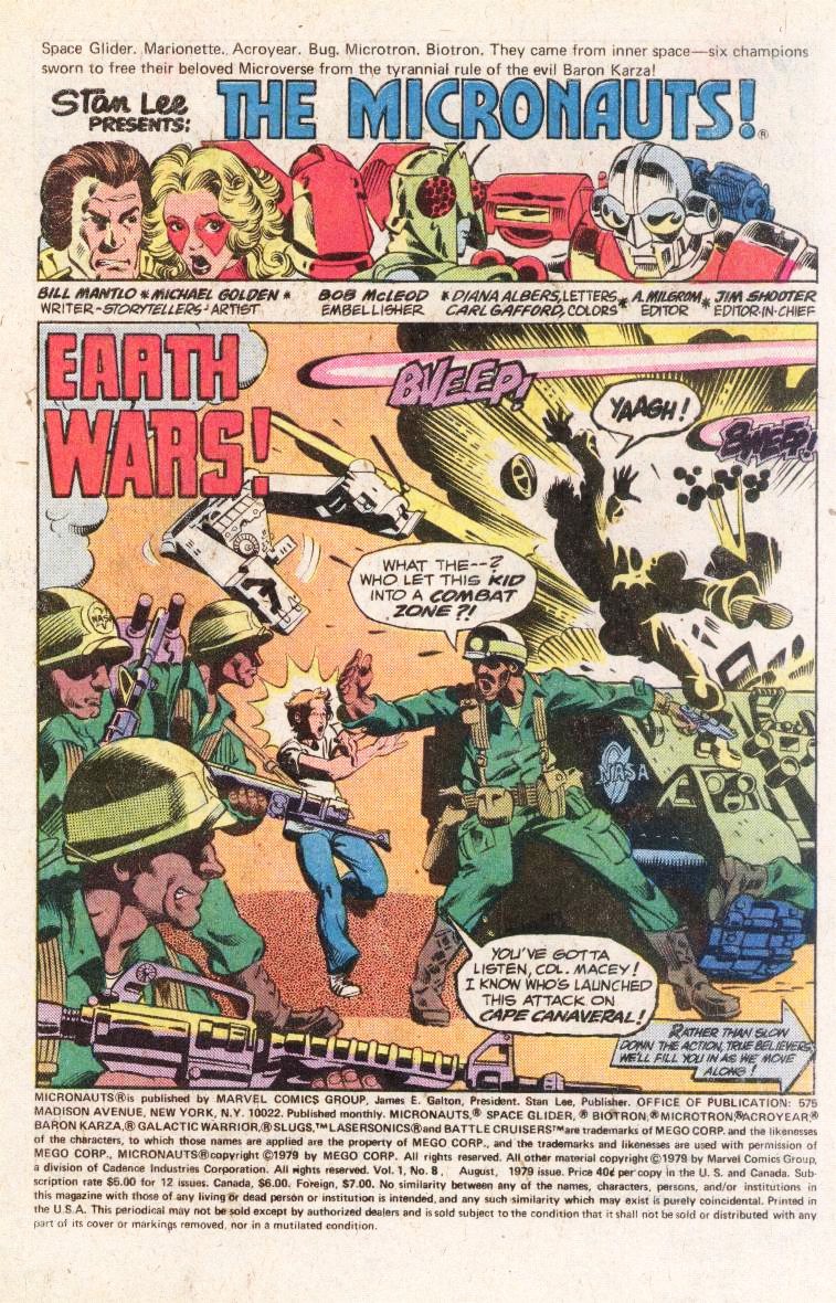 Read online Micronauts (1979) comic -  Issue #8 - 2