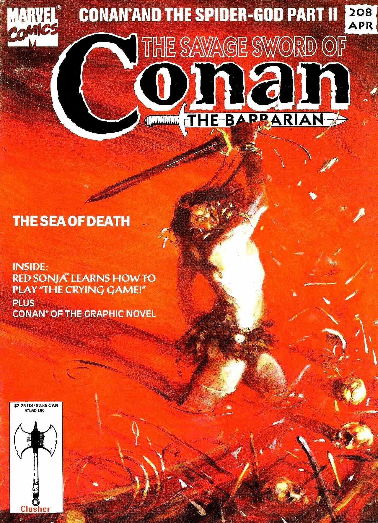Read online The Savage Sword Of Conan comic -  Issue #208 - 1