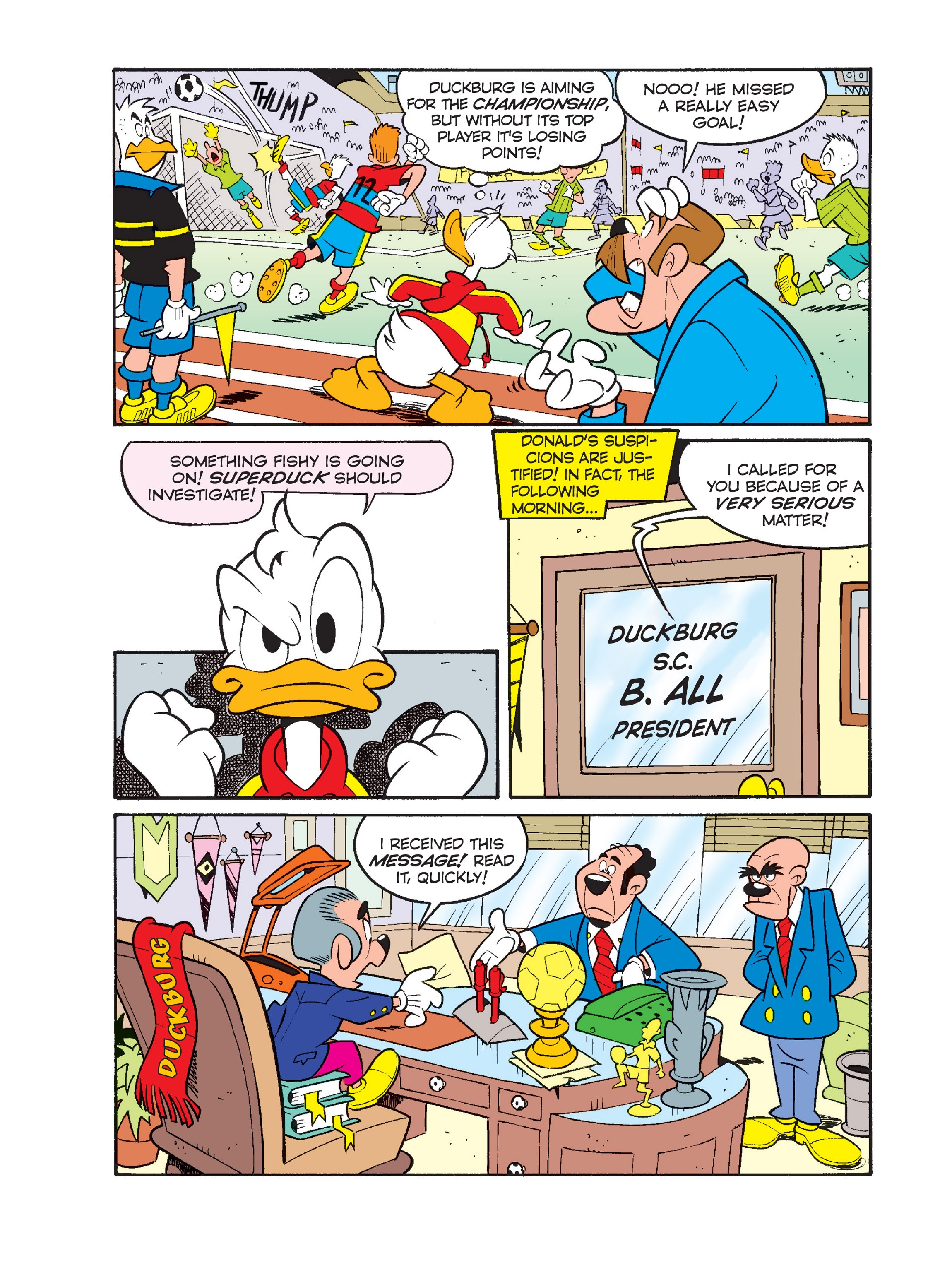 Read online Superduck and the World Champion of Soccer comic -  Issue # Full - 12