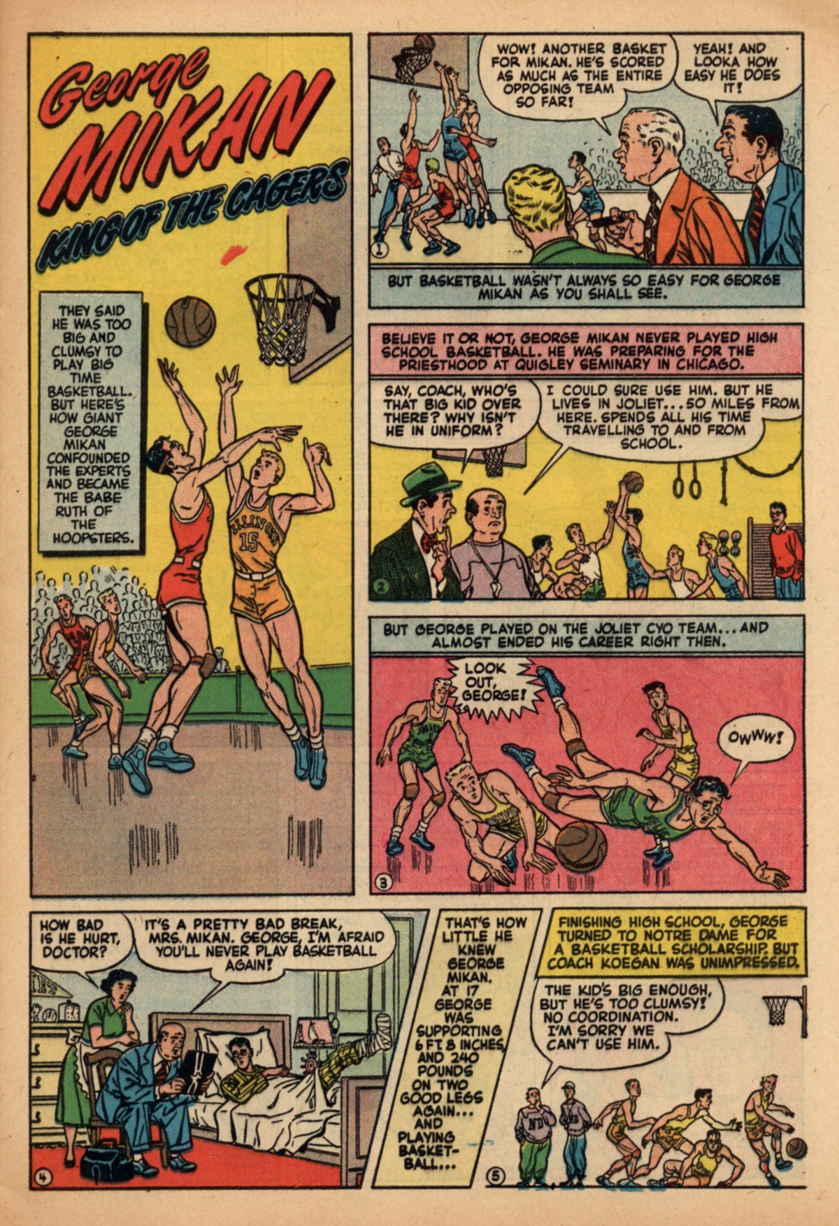 Read online Babe Ruth Sports Comics comic -  Issue #6 - 5