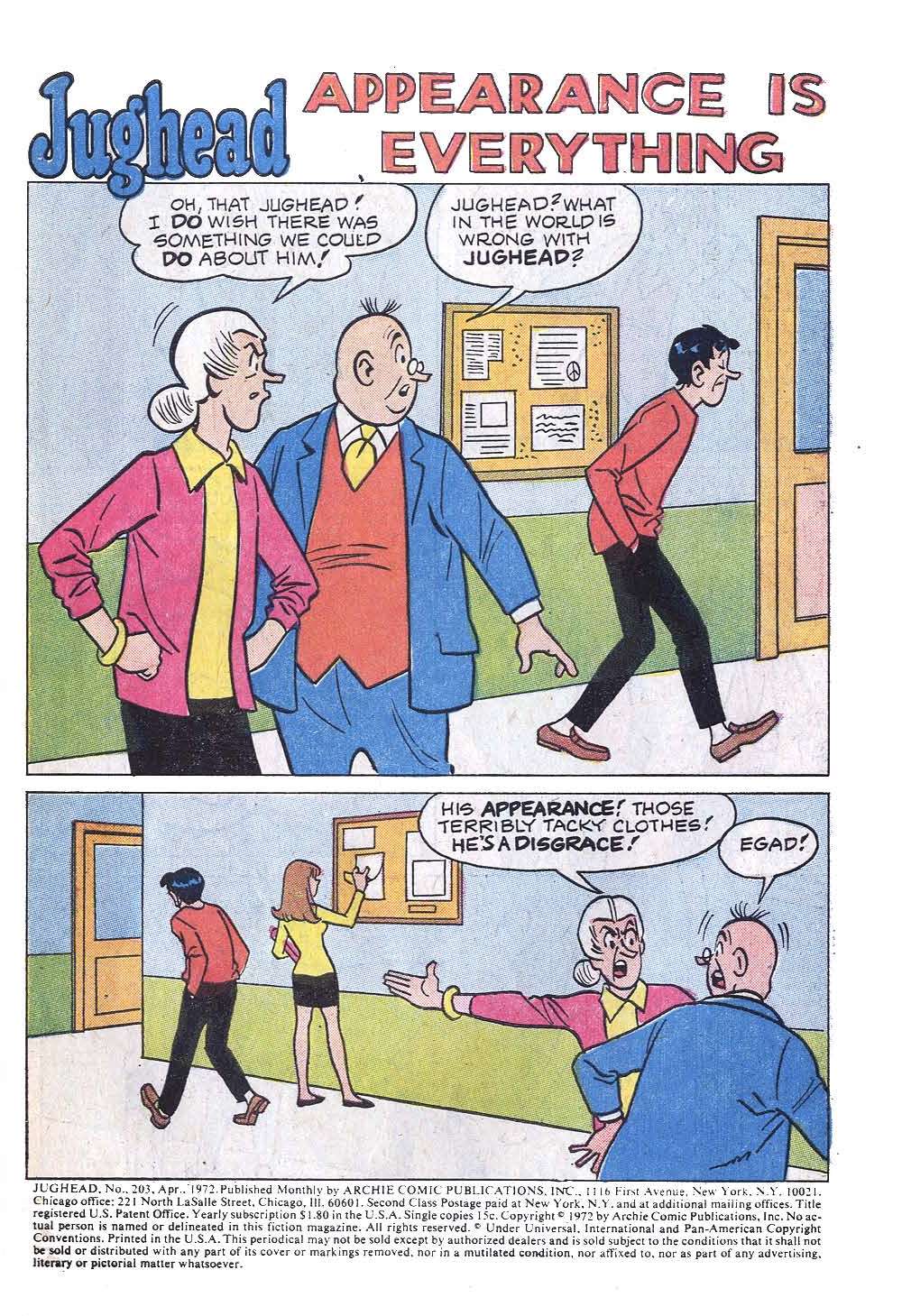 Read online Jughead (1965) comic -  Issue #203 - 3
