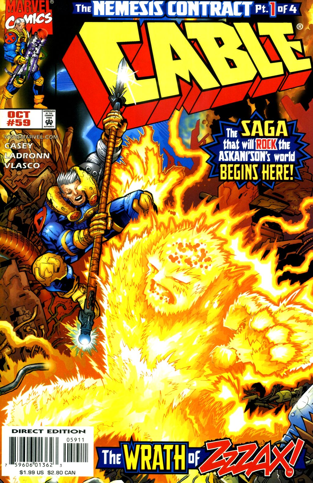 Read online Cable (1993) comic -  Issue #59 - 1