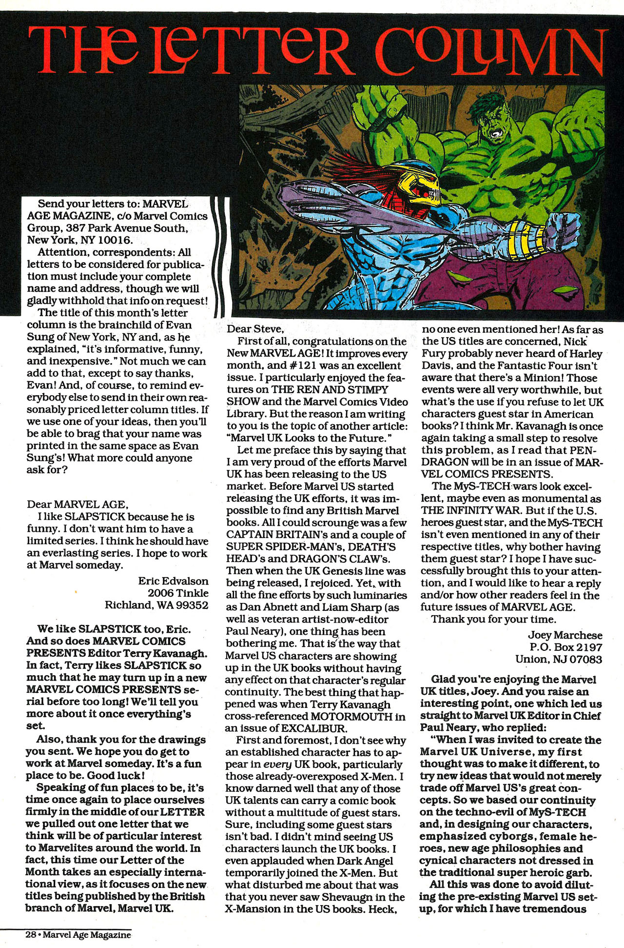 Read online Marvel Age comic -  Issue #126 - 29