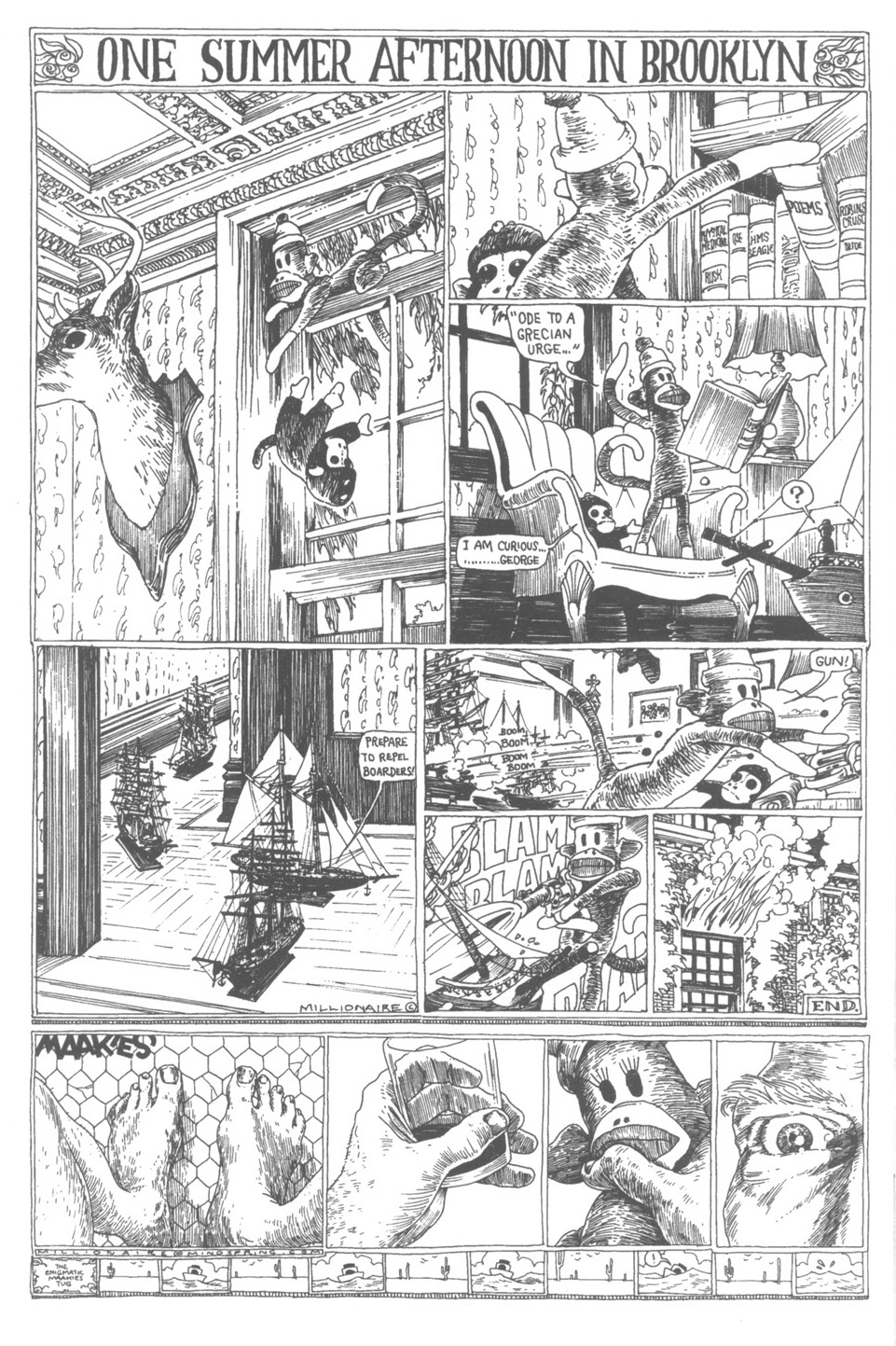 Read online Tony Millionaire's Sock Monkey (1999) comic -  Issue #2 - 22
