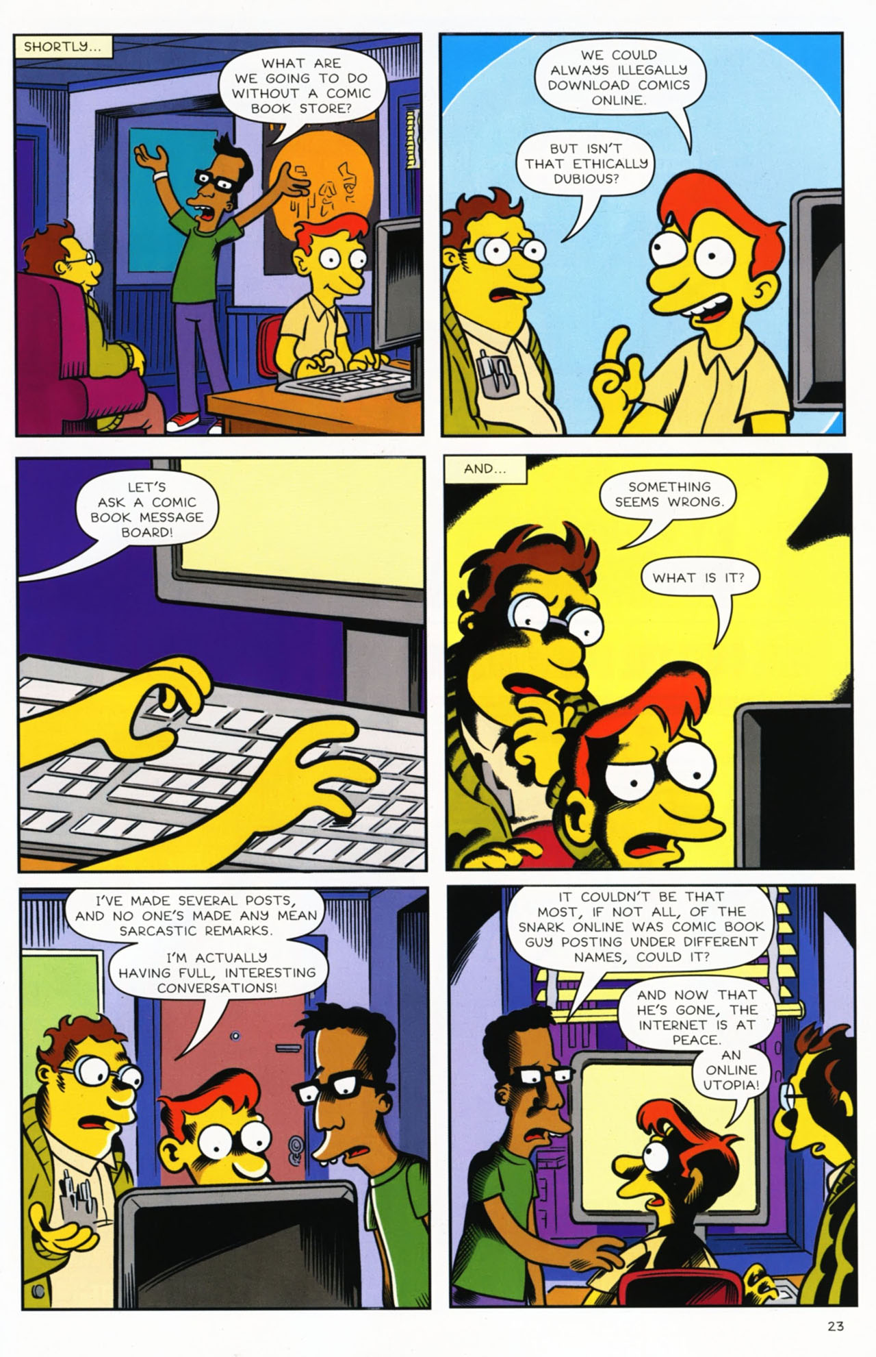 Read online Bongo Comics presents Comic Book Guy: The Comic Book comic -  Issue #2 - 24