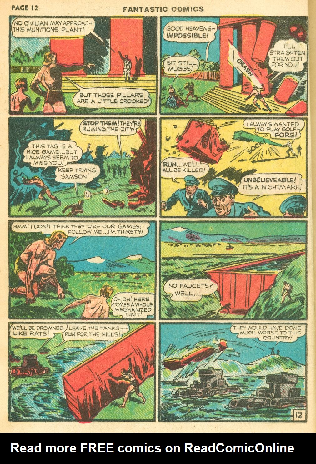 Read online Fantastic Comics comic -  Issue #12 - 14
