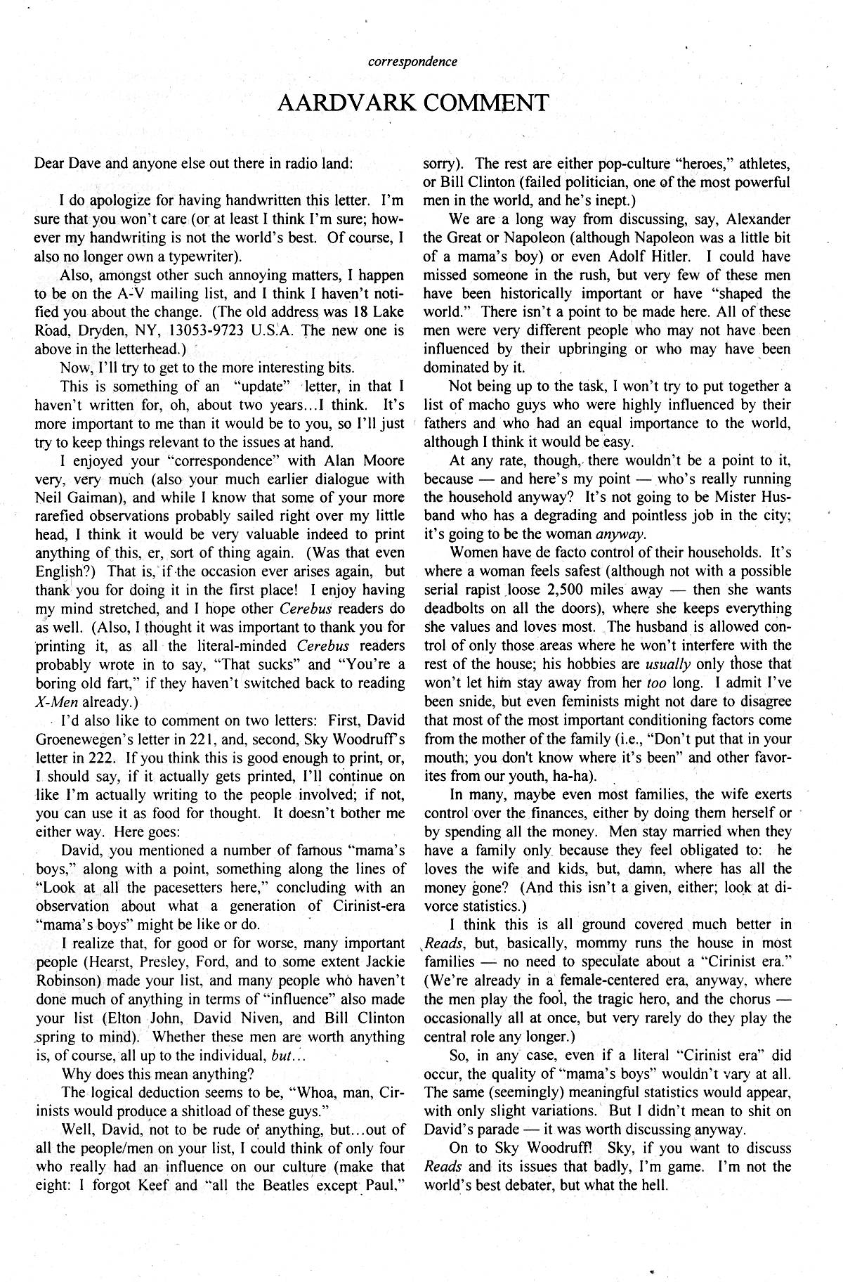 Read online Cerebus comic -  Issue #225 - 23