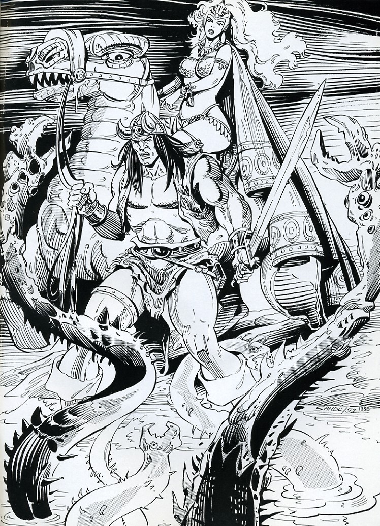 Read online The Savage Sword Of Conan comic -  Issue #199 - 67
