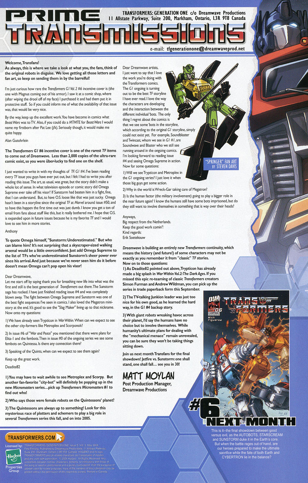 Read online Transformers: Generation 1 (2004) comic -  Issue #5 - 23