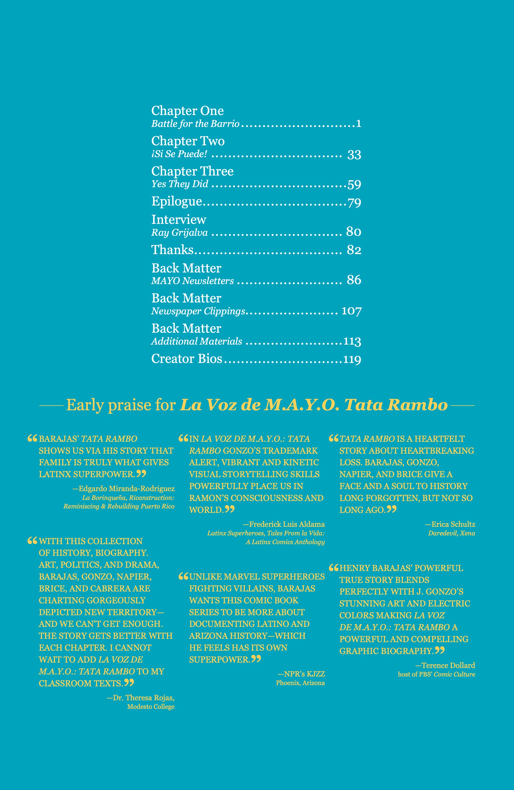 Read online La Voz De M.A.Y.O.: Tata Rambo comic -  Issue # TPB 1 - 8