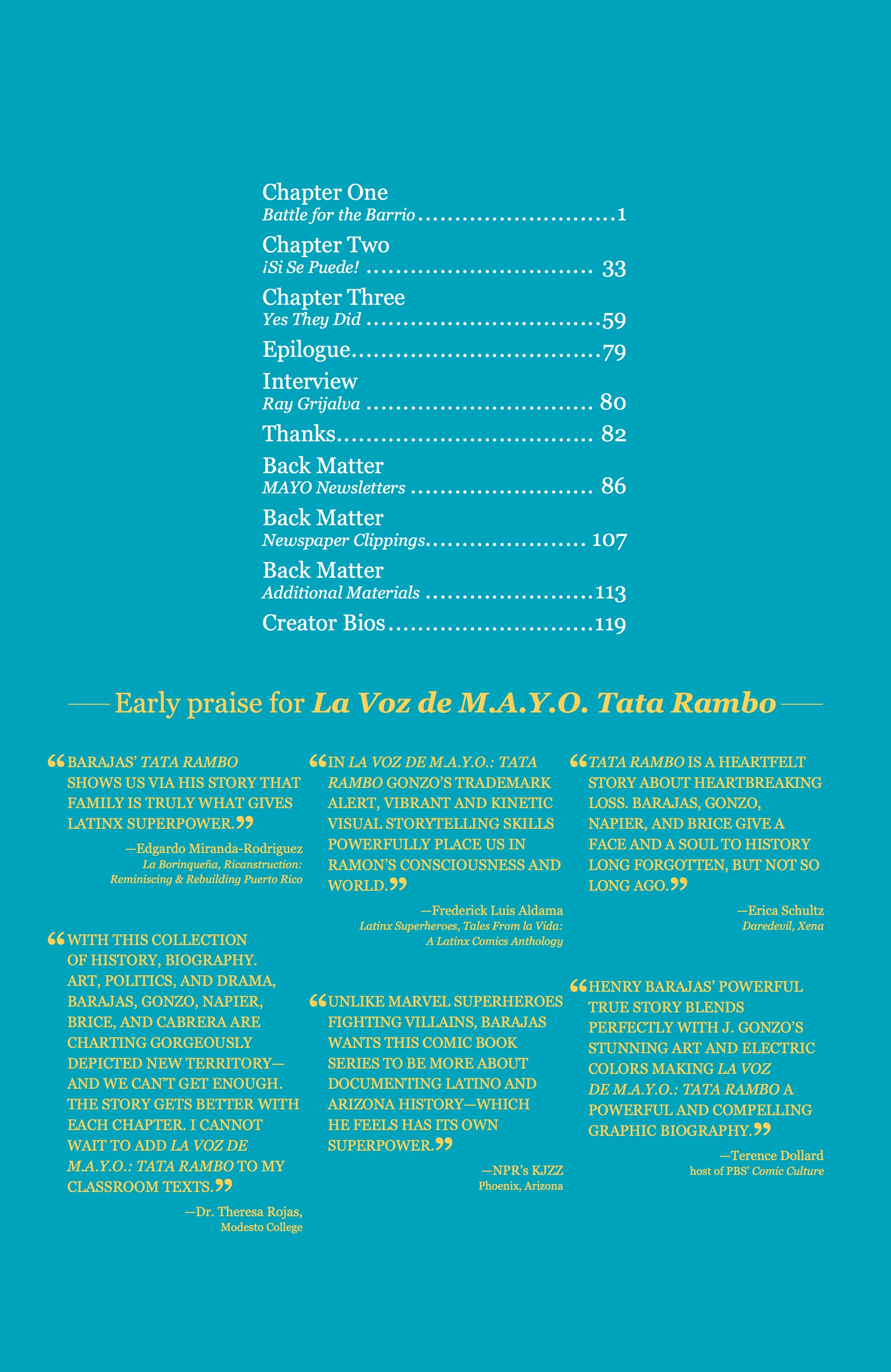 Read online La Voz De M.A.Y.O.: Tata Rambo comic -  Issue # TPB 1 - 8