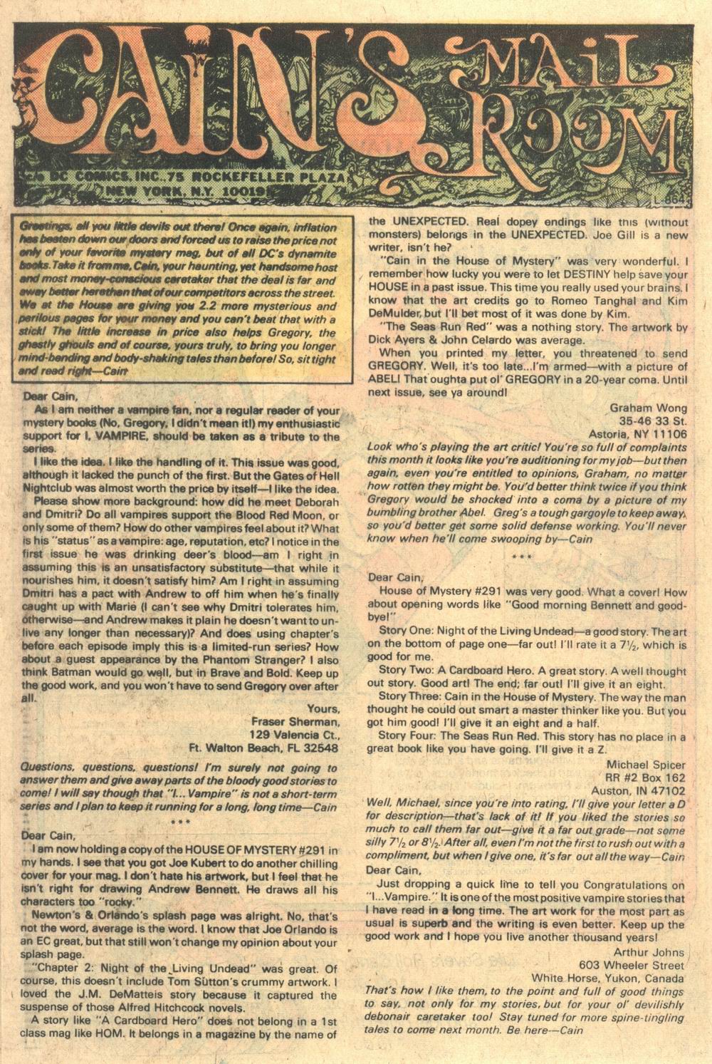 Read online House of Mystery (1951) comic -  Issue #297 - 20