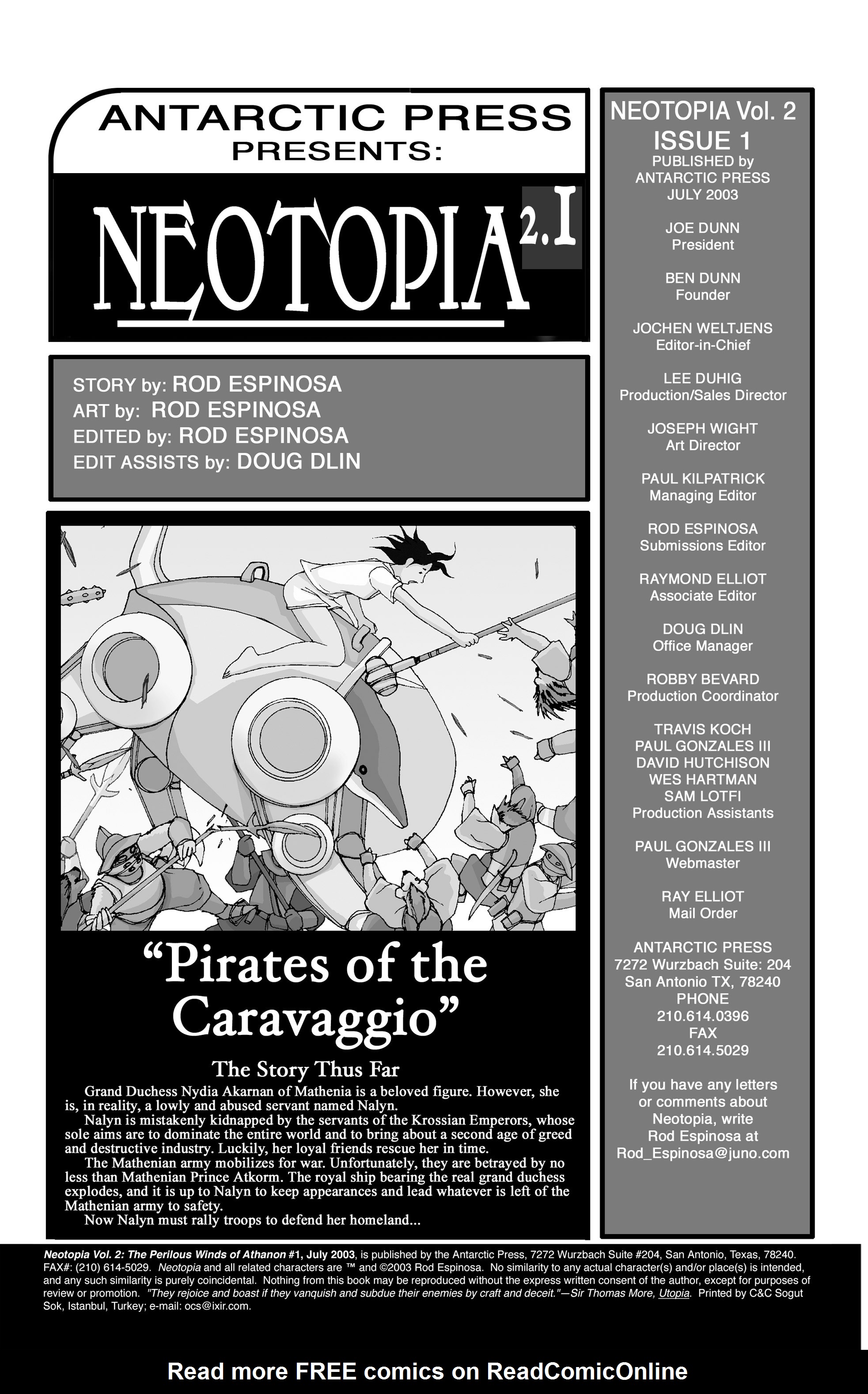 Read online Neotopia Vol. 2: The Perilous Winds of Athanon comic -  Issue #1 - 2