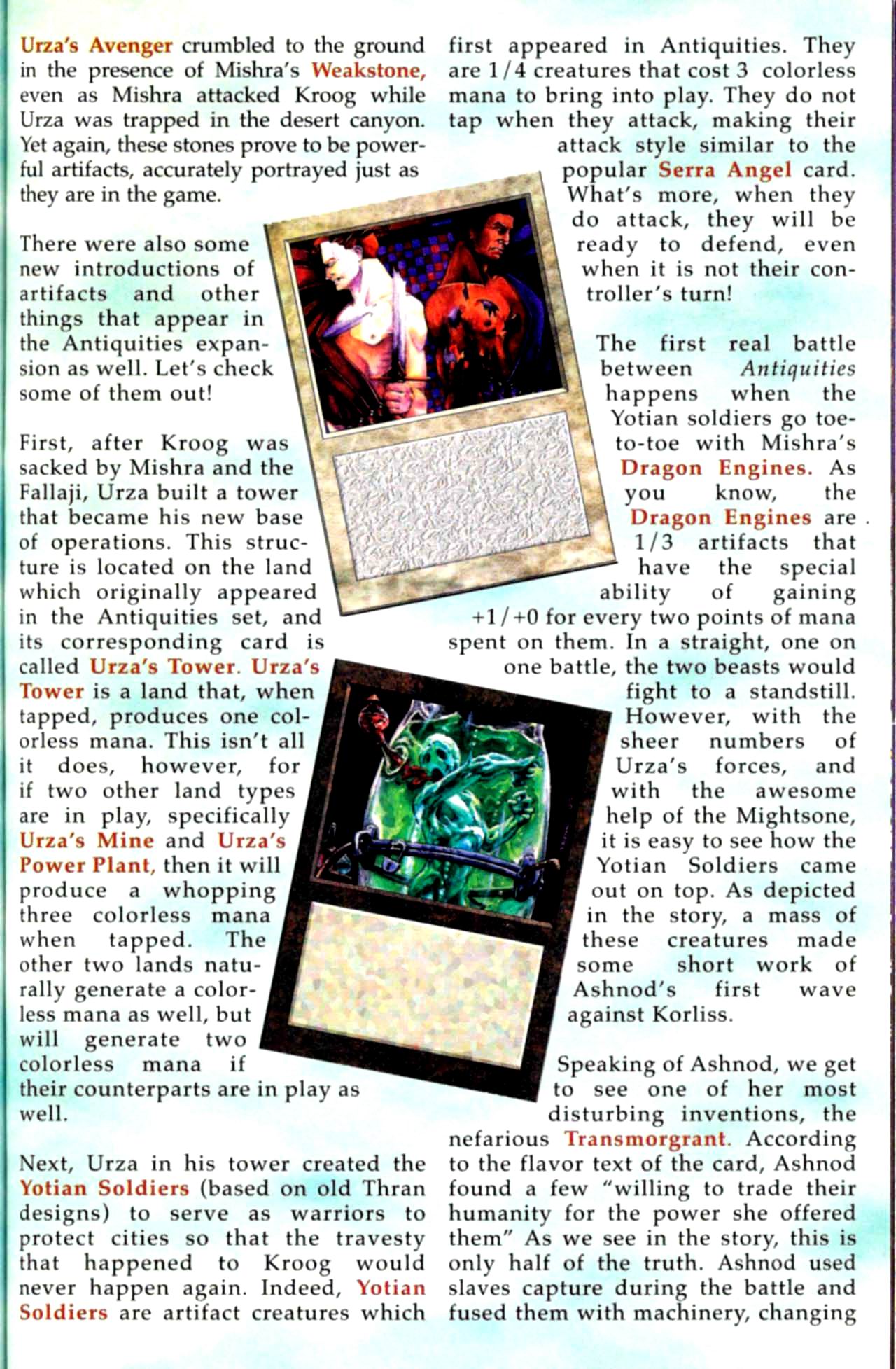Read online Urza-Mishra War on the World of Magic: The Gathering comic -  Issue #1 - 50