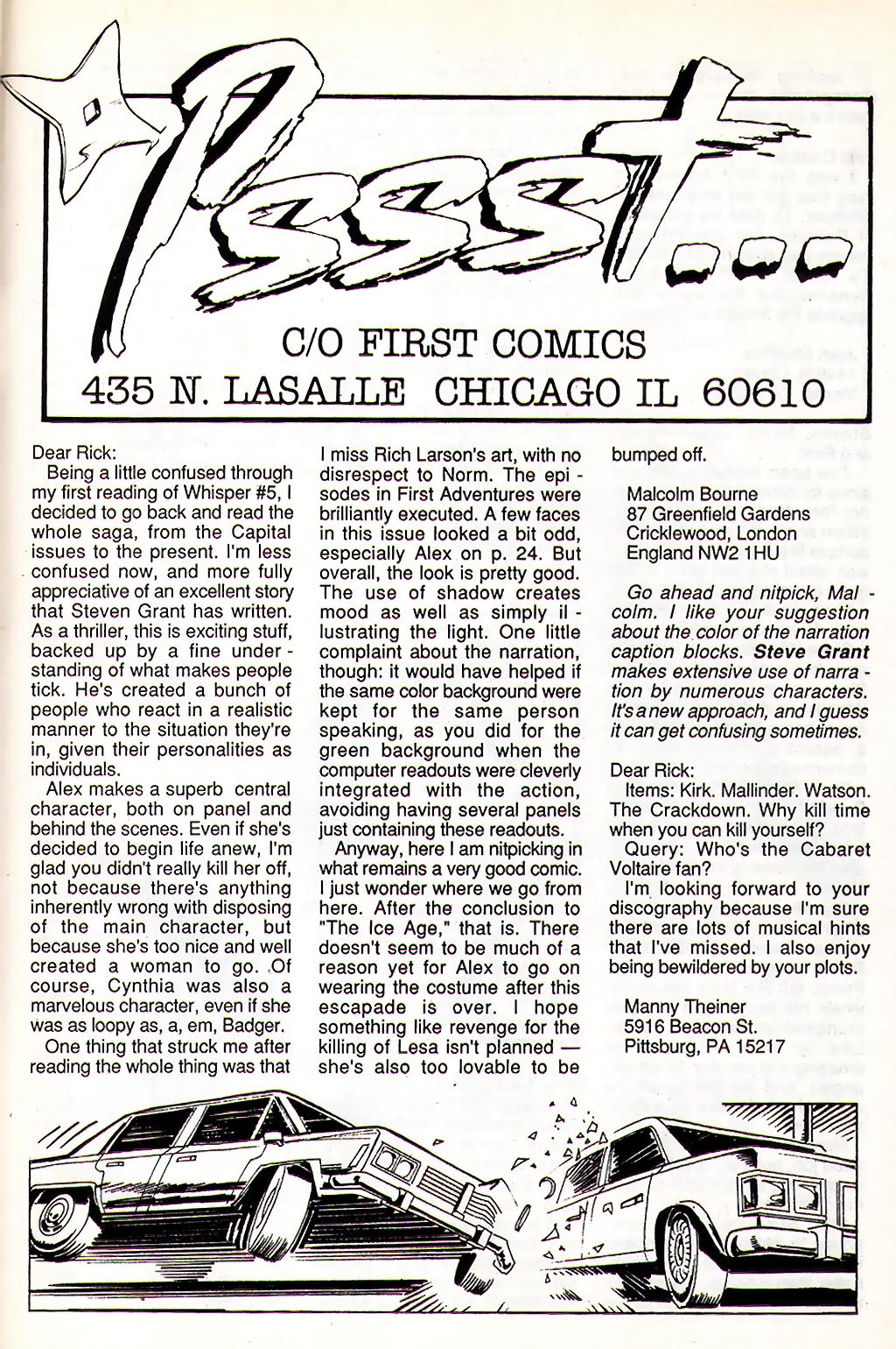 Read online Whisper (1986) comic -  Issue #7 - 32