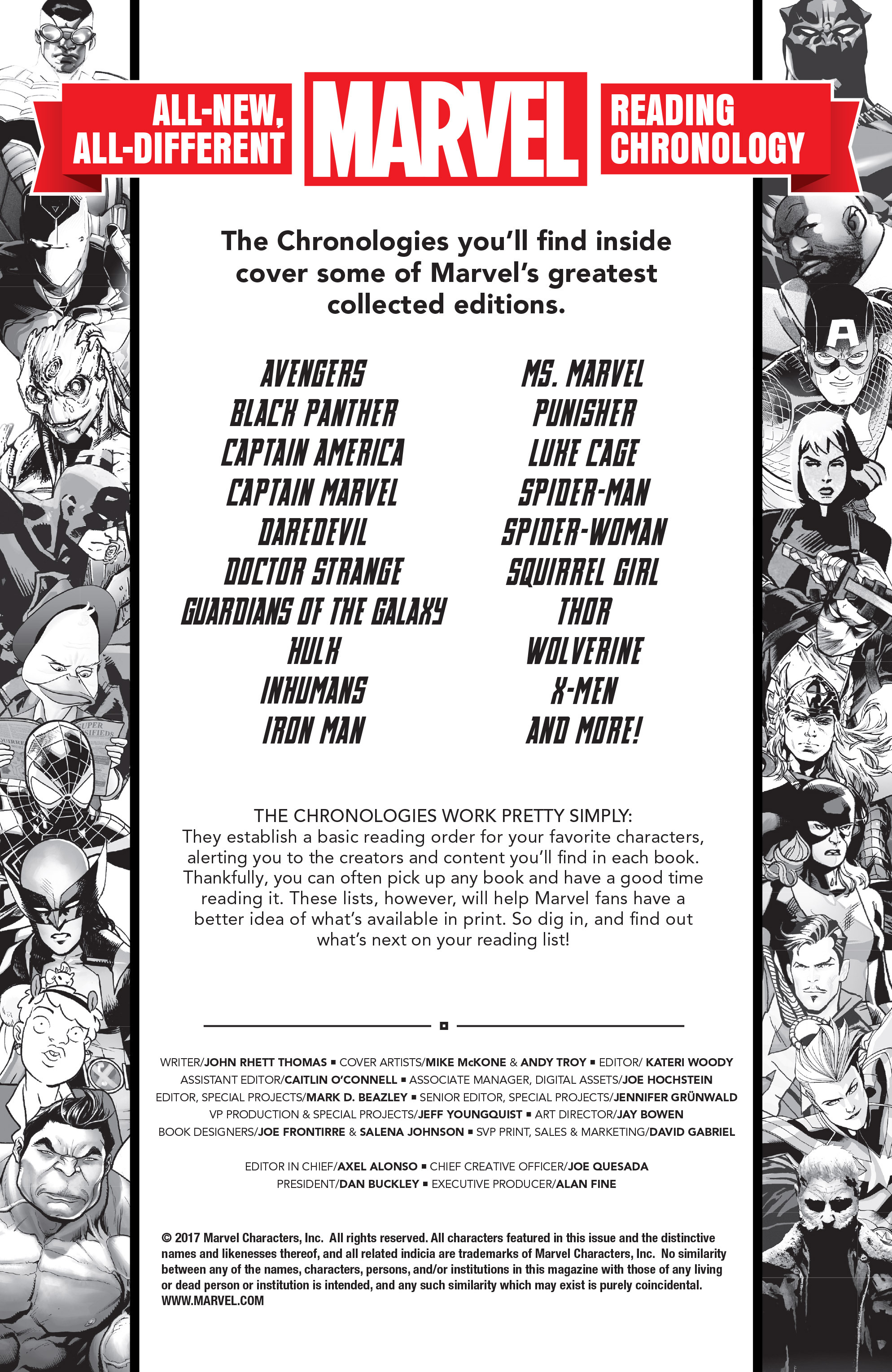 Read online All-New, All-Different Marvel Reading Chronology comic -  Issue # Full - 2