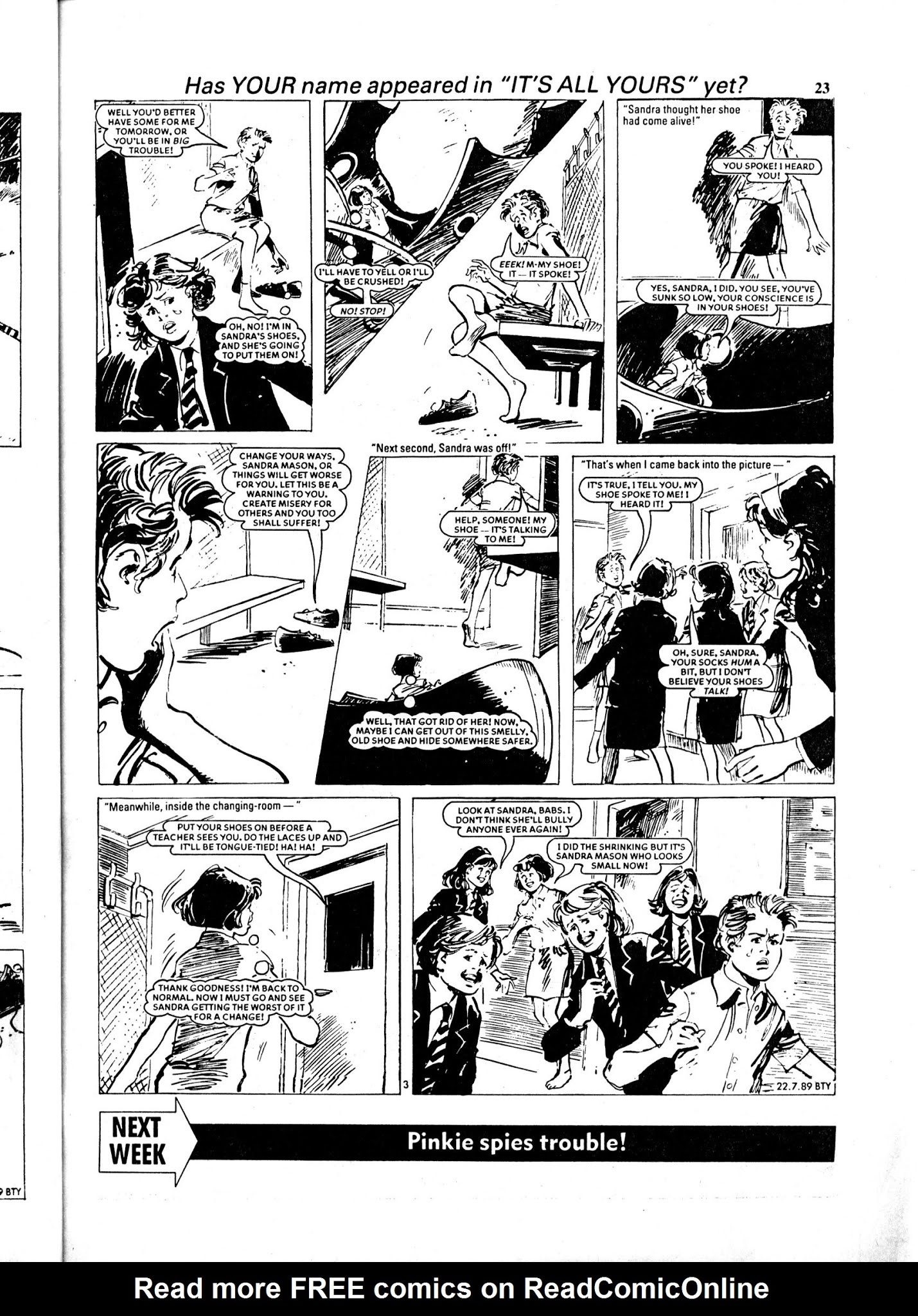 Read online Bunty comic -  Issue #1645 - 23