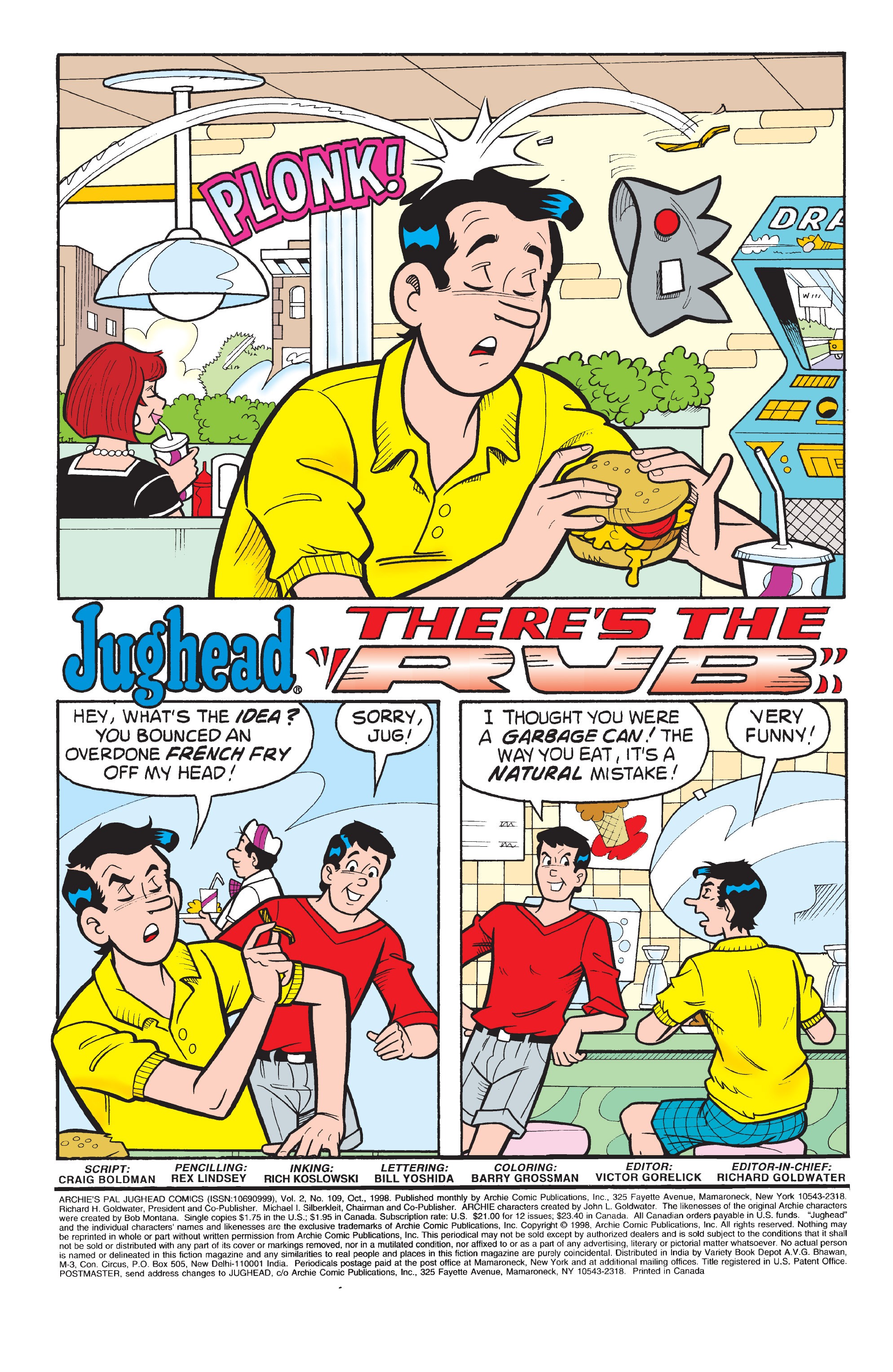 Read online Archie's Pal Jughead comic -  Issue #109 - 2