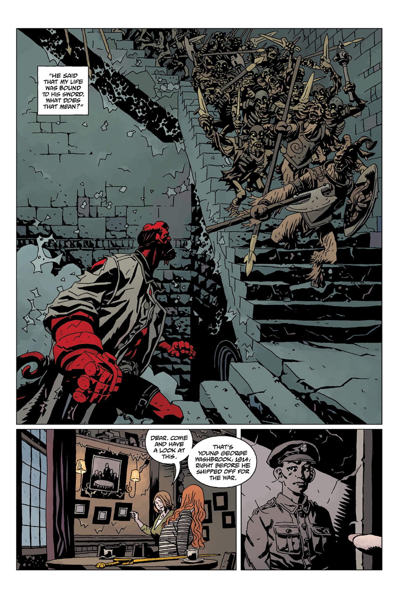 Read online Hellboy: The Storm And The Fury comic -  Issue # TPB - 96