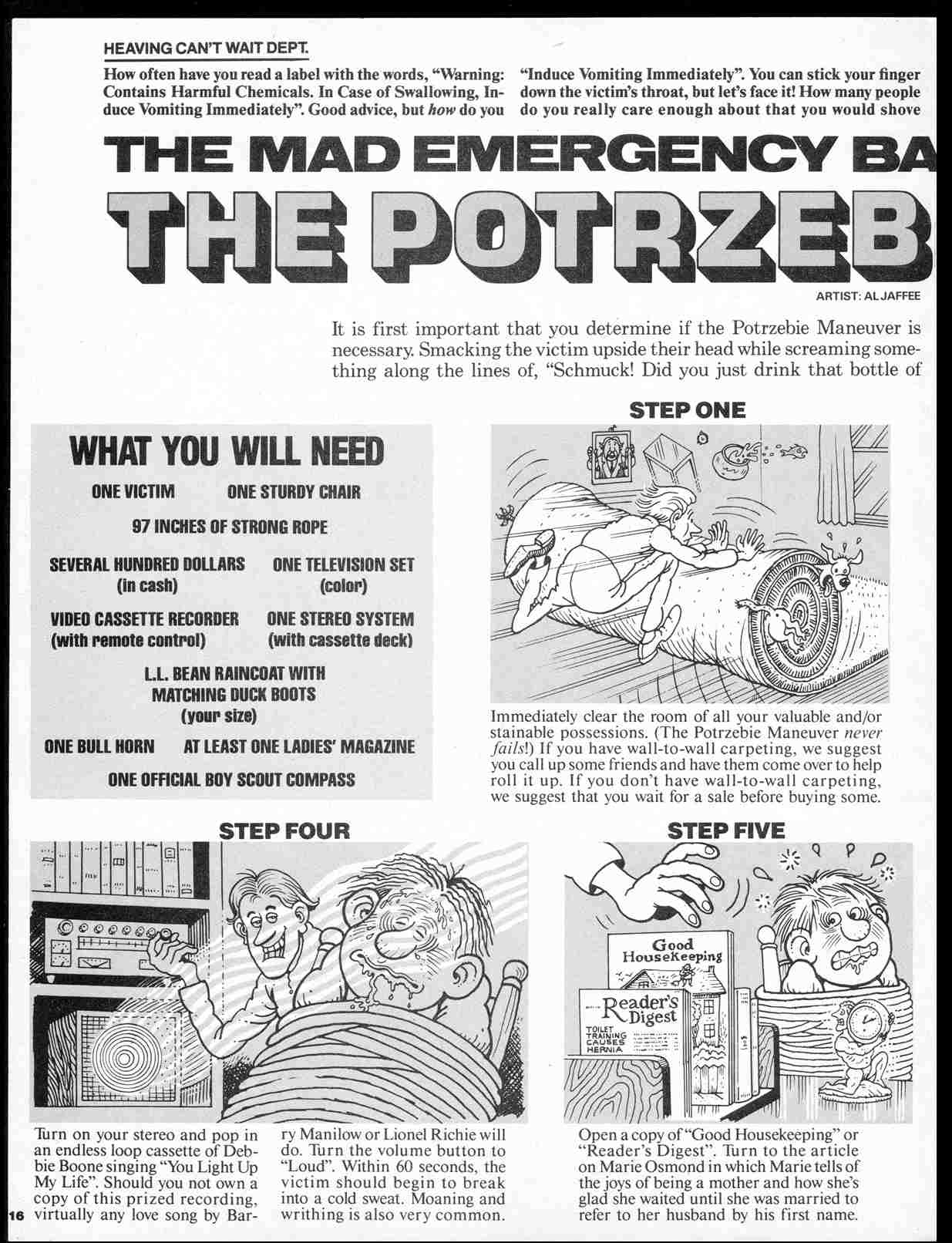 Read online MAD comic -  Issue #256 - 18