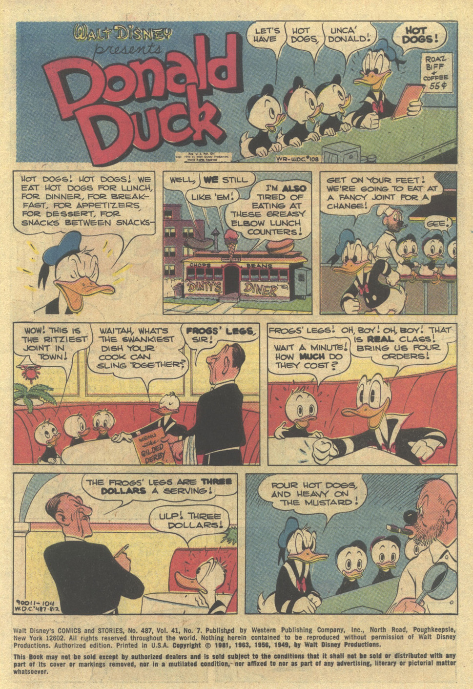 Read online Walt Disney's Comics and Stories comic -  Issue #487 - 3