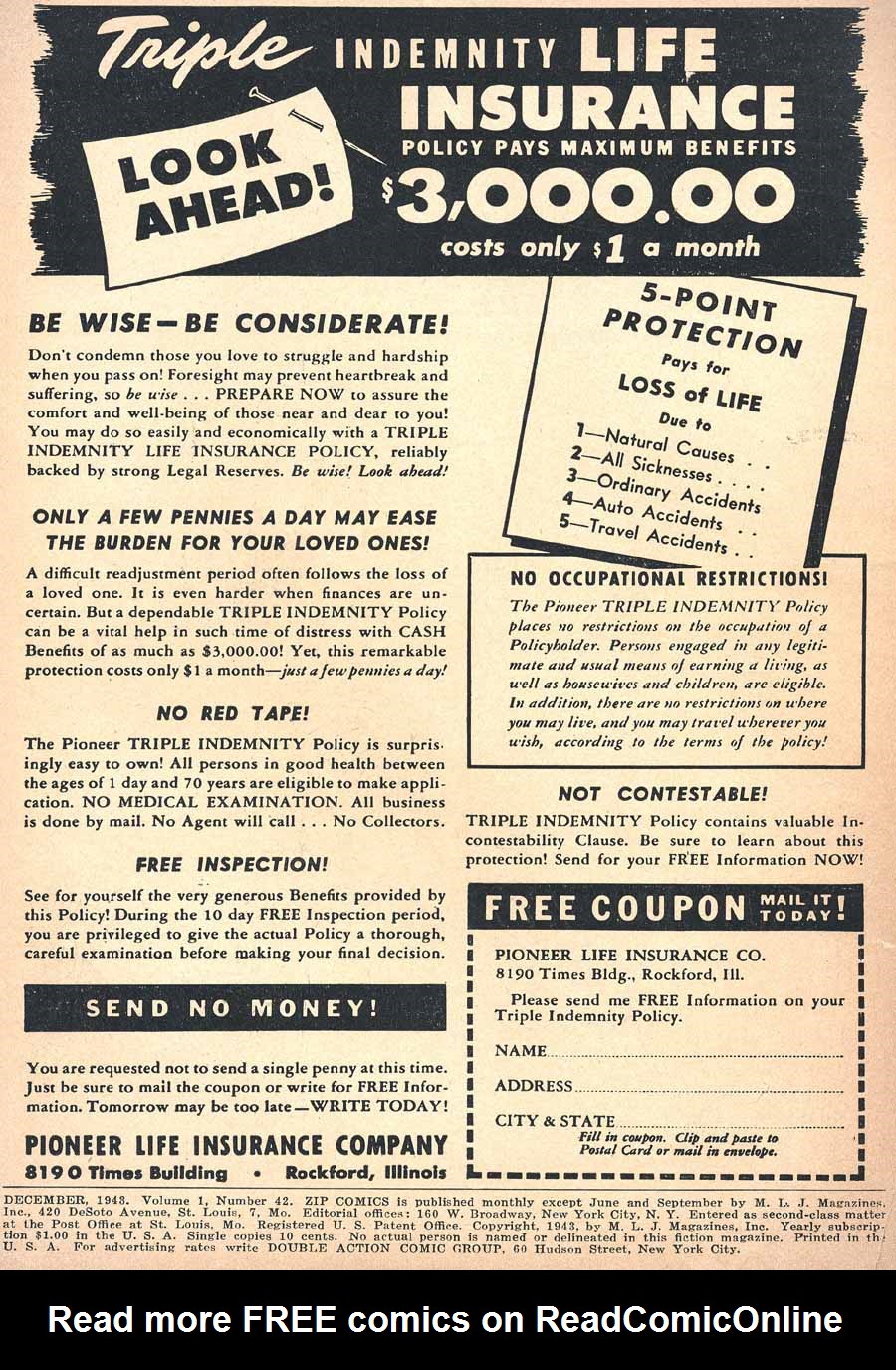 Read online Zip Comics comic -  Issue #42 - 2