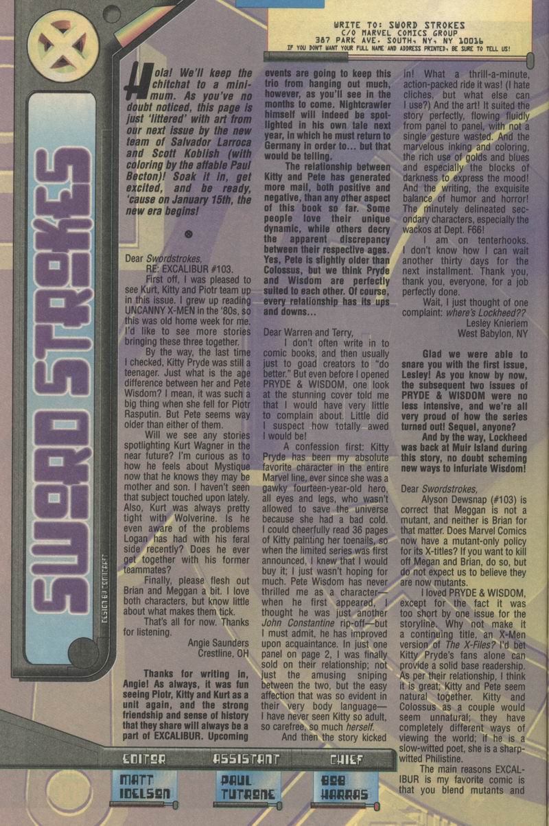 Read online Excalibur (1988) comic -  Issue #106 - 25