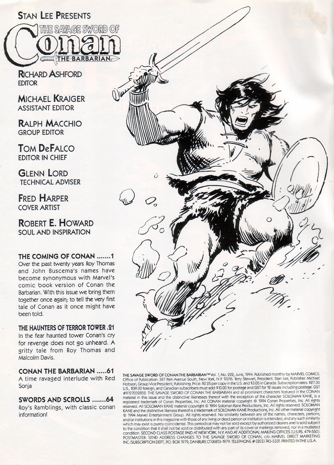 The Savage Sword Of Conan issue 222 - Page 2
