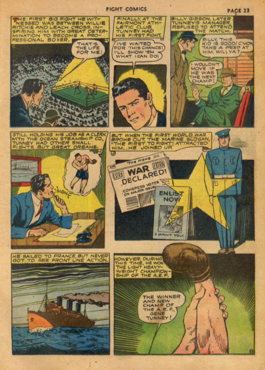 Read online Fight Comics comic -  Issue #19 - 25