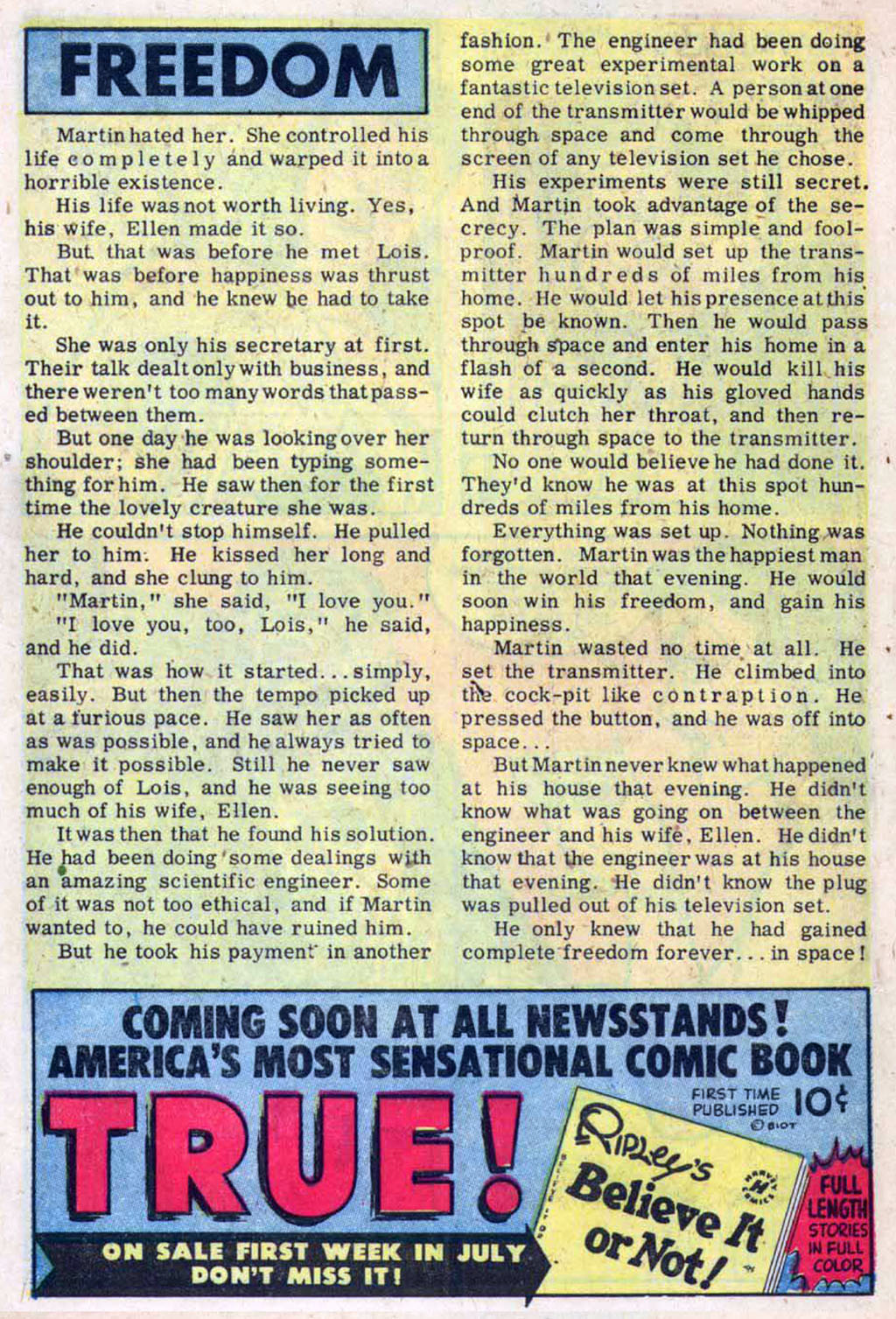 Read online Chamber of Chills (1951) comic -  Issue #19 - 10