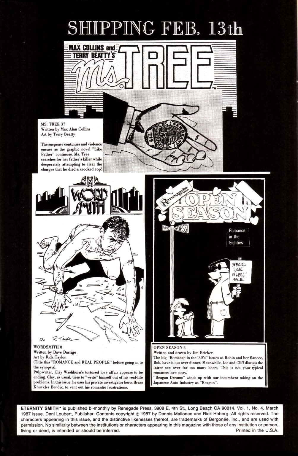 Read online Eternity Smith comic -  Issue #4 - 2