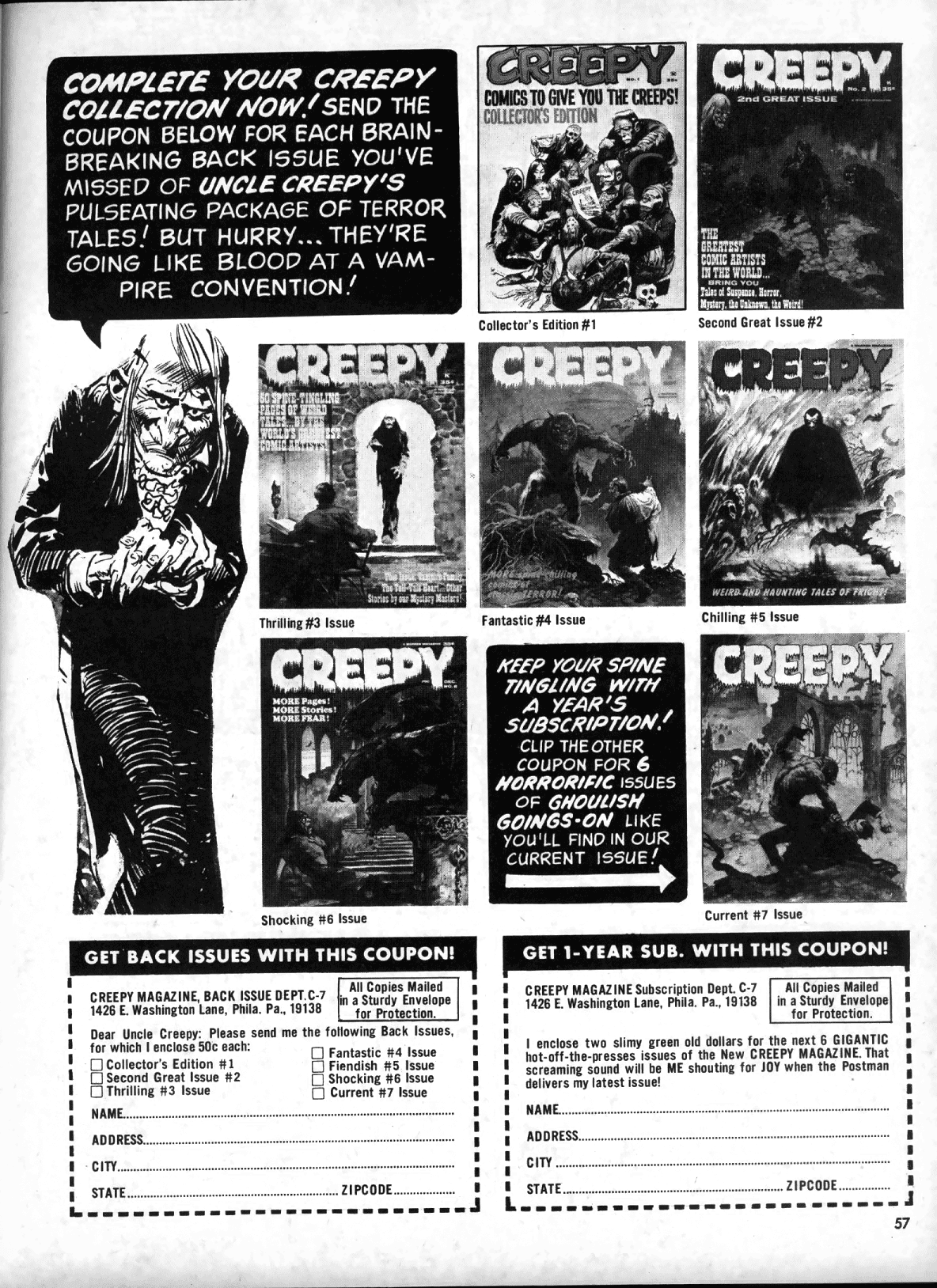 Creepy (1964) Issue #7 #7 - English 57
