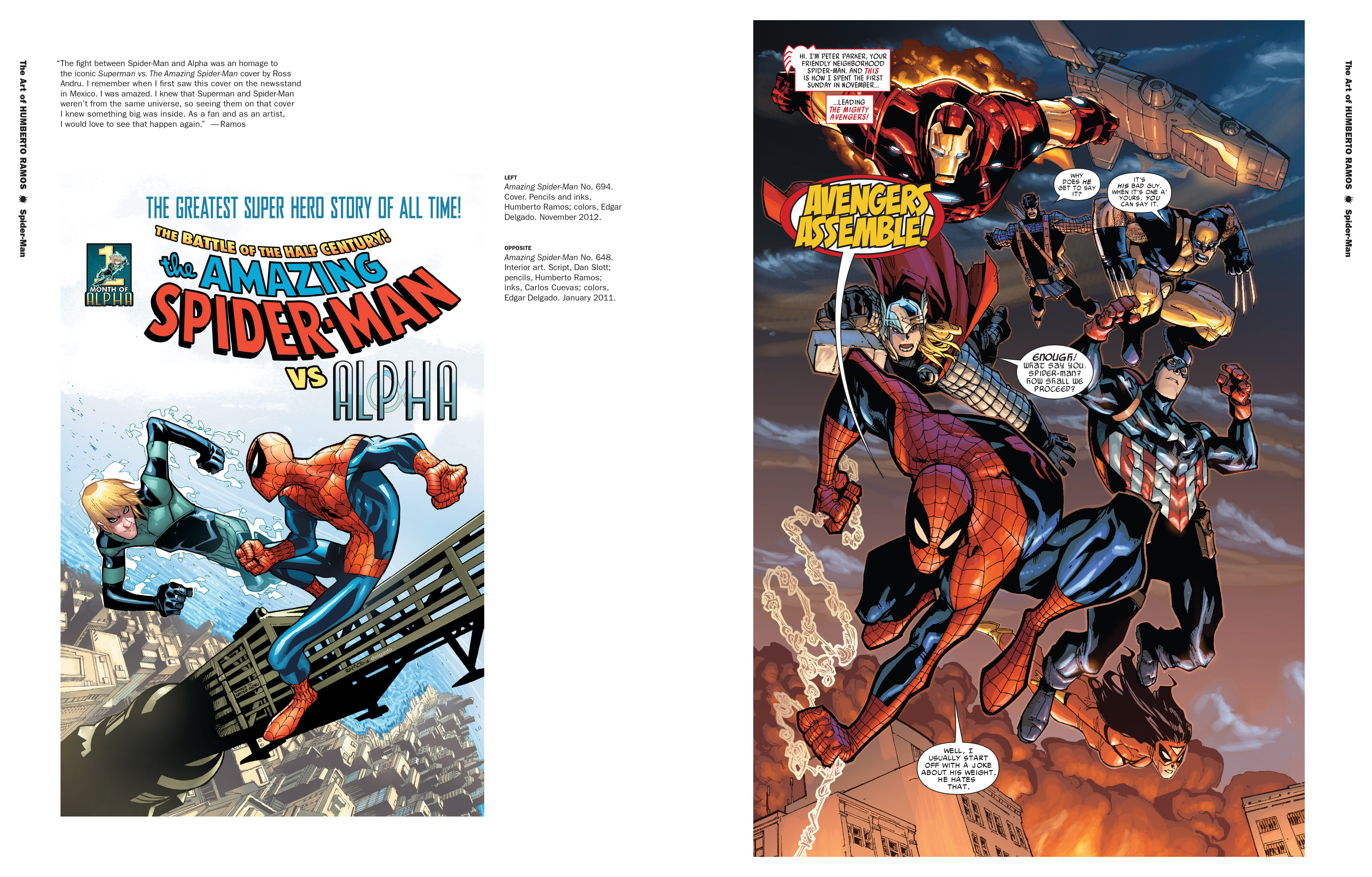Read online Marvel Monograph: The Art of Humberto Ramos: Spider-Man comic -  Issue # TPB - 34