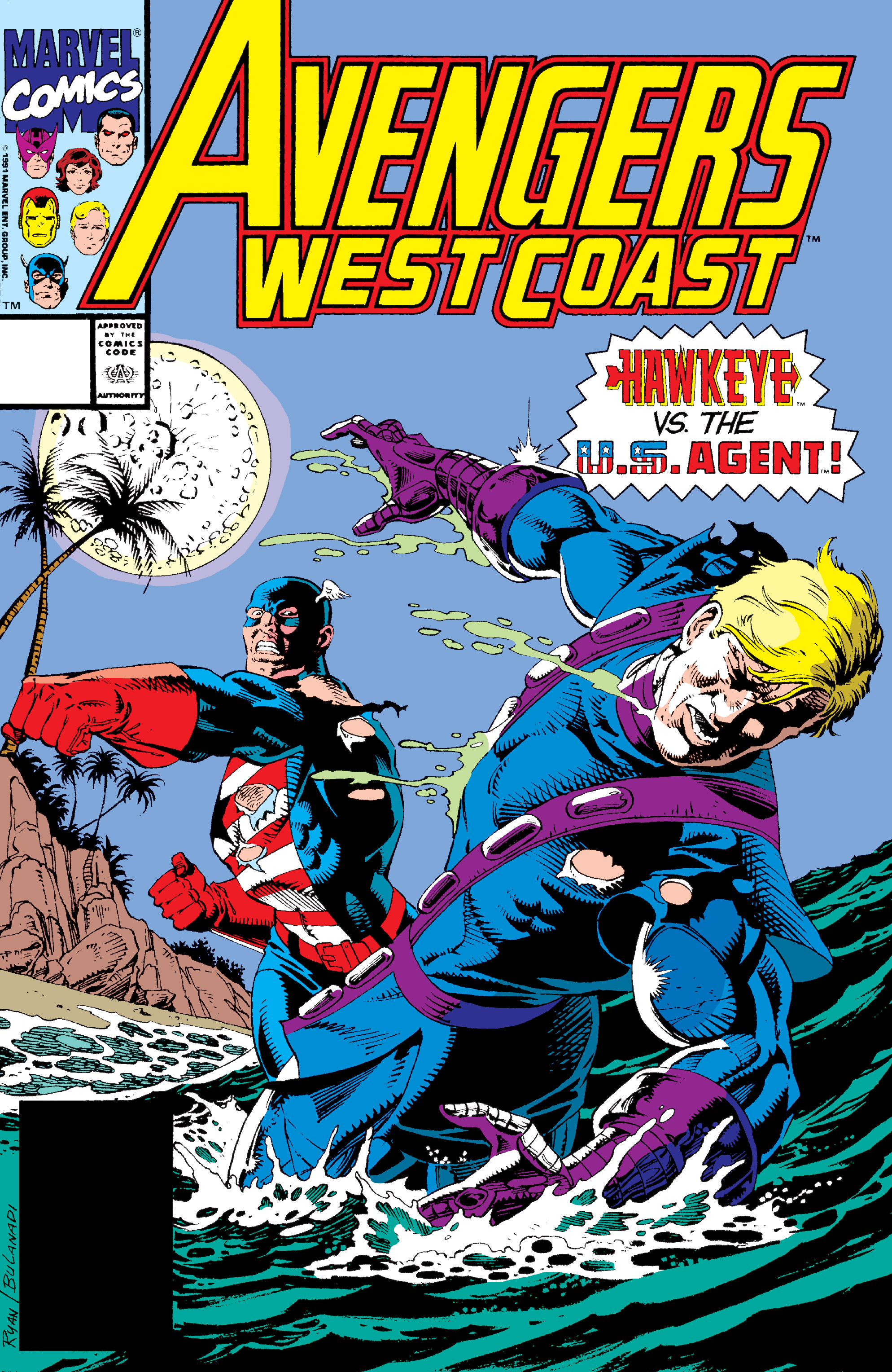 Read online Avengers West Coast (1989) comic -  Issue #69 - 1