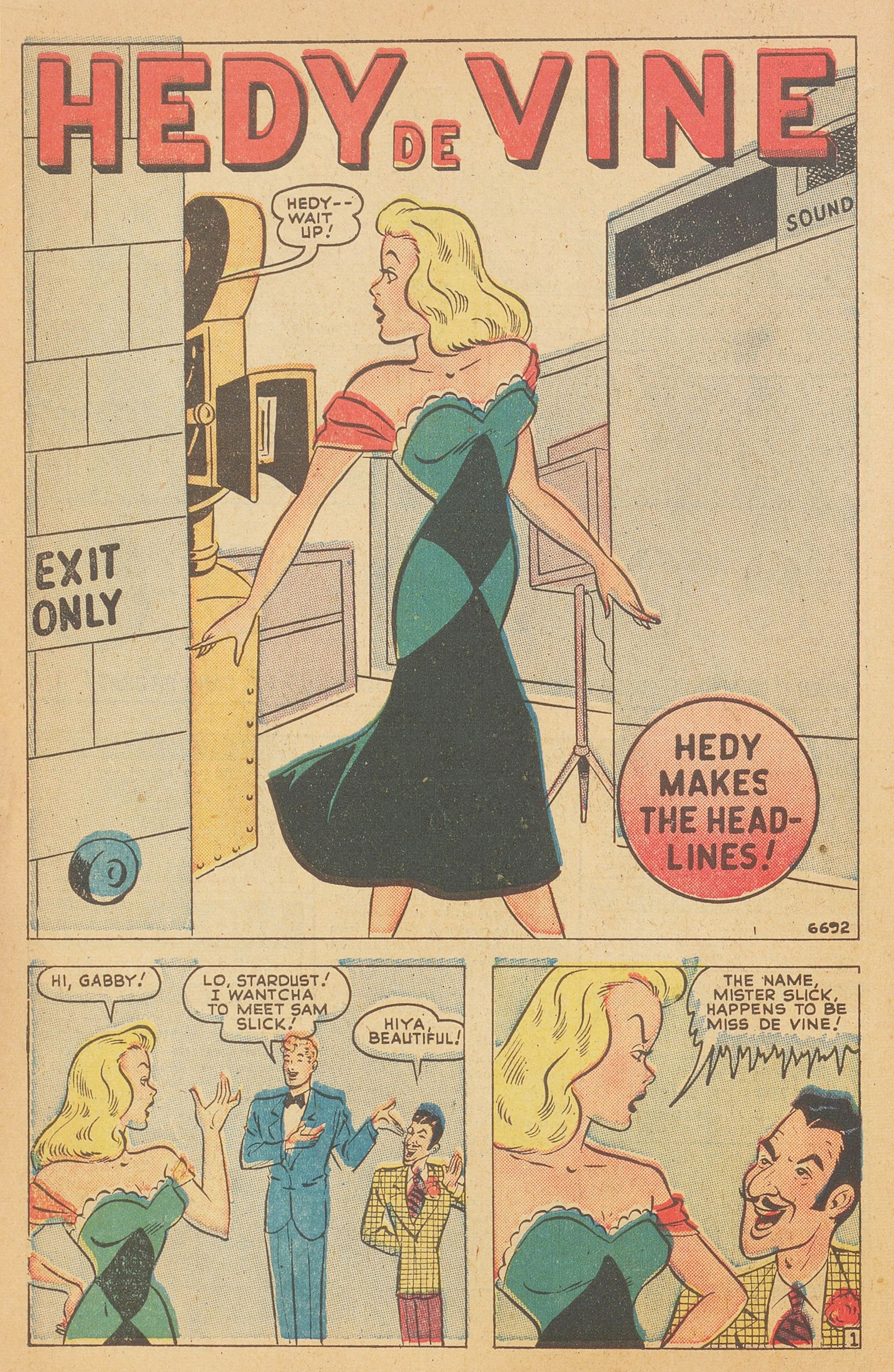 Read online Hedy Of Hollywood Comics comic -  Issue #36 - 12