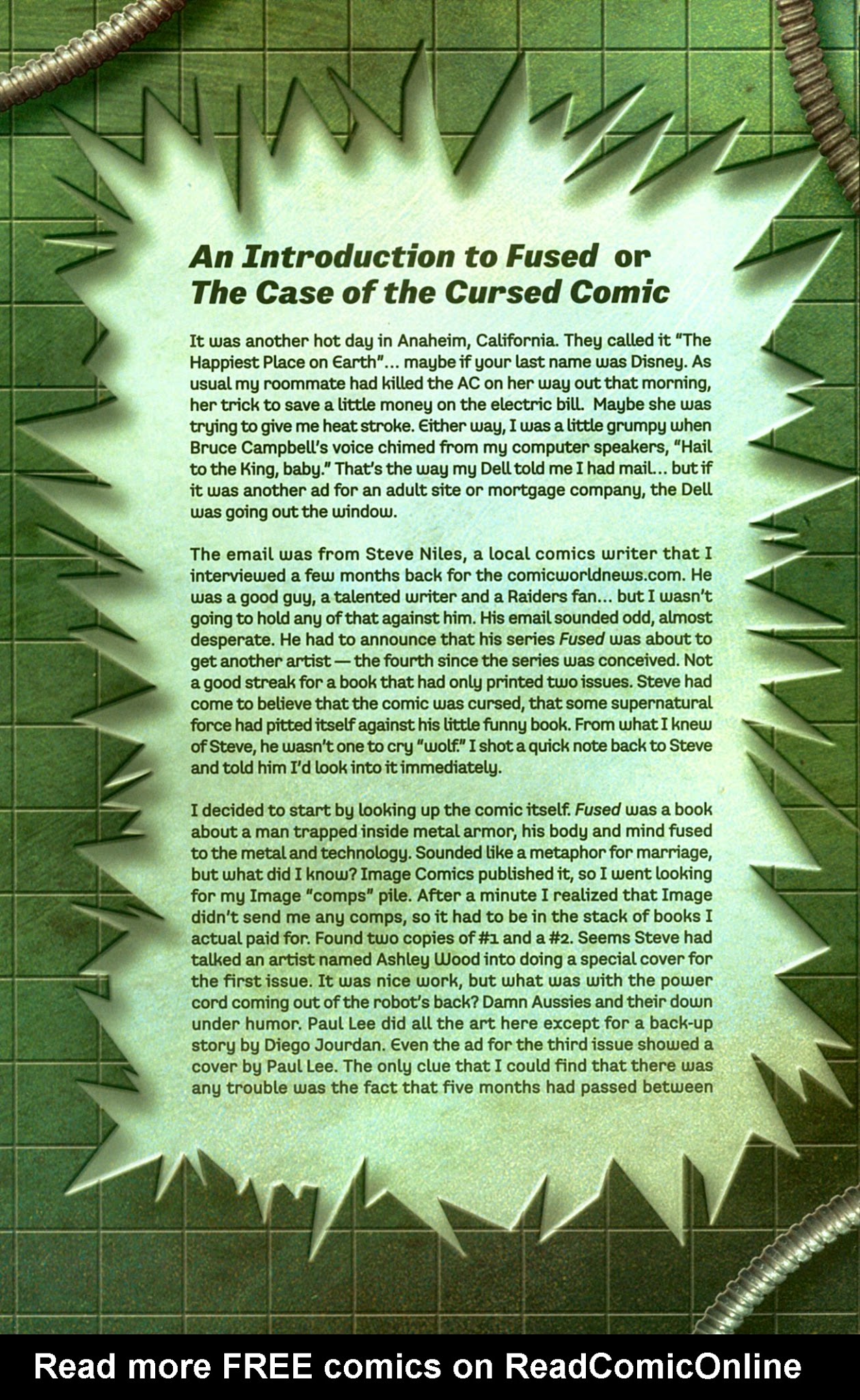 Read online Fused (2002) comic -  Issue # TPB - 6