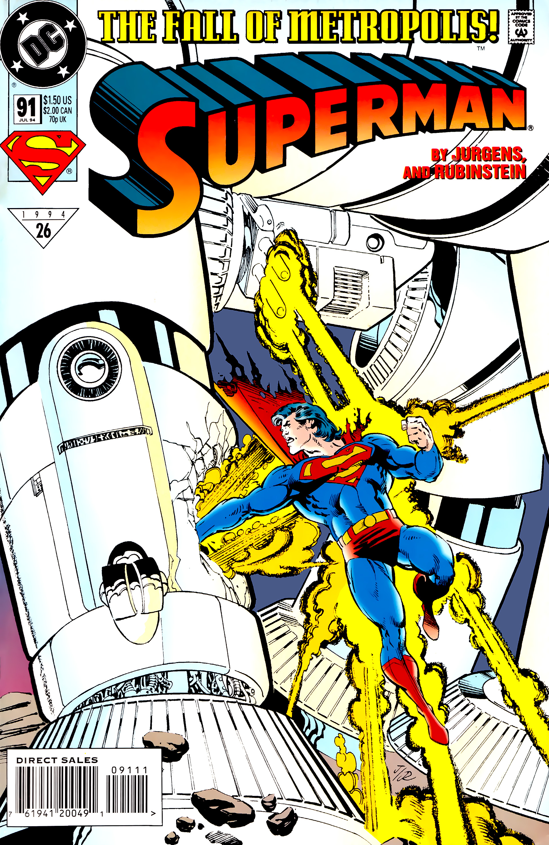 Read online Superman (1987) comic -  Issue #91 - 1