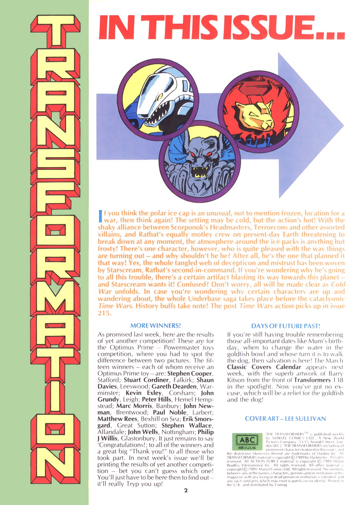 Read online The Transformers (UK) comic -  Issue #207 - 2