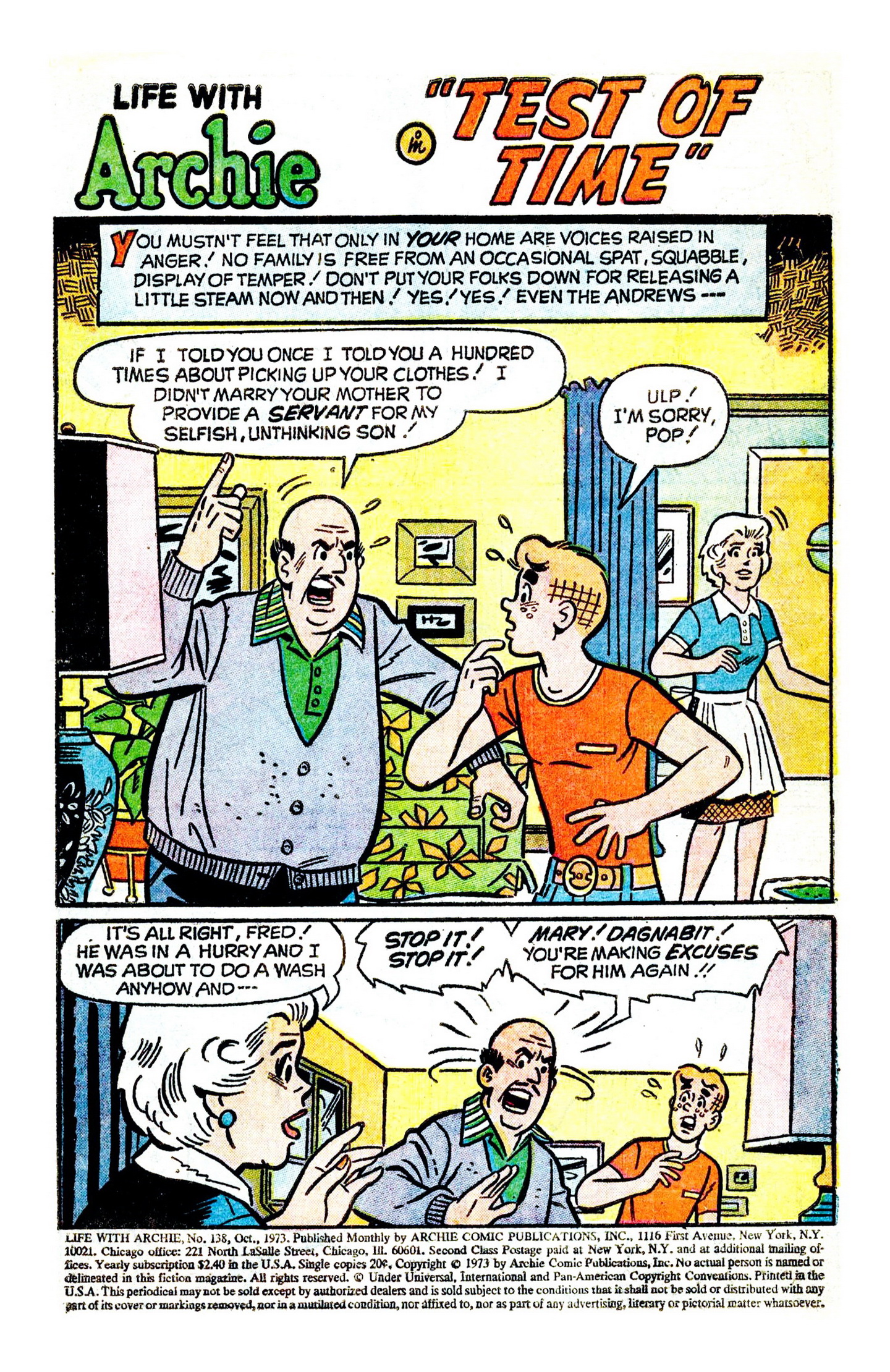 Read online Life With Archie (1958) comic -  Issue #138 - 3