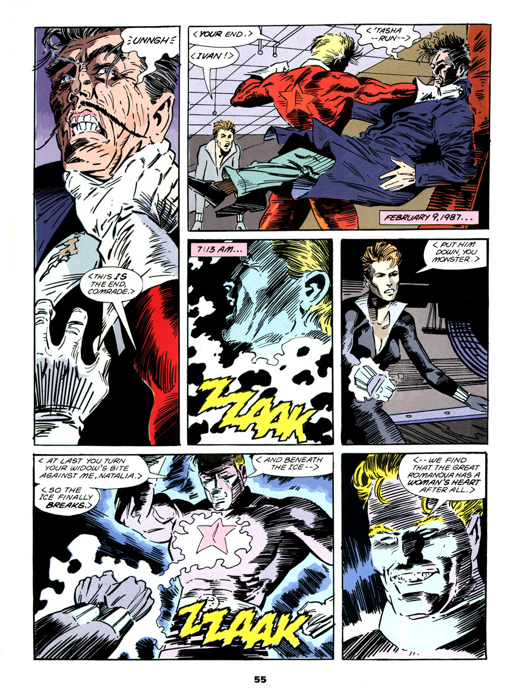 Read online Marvel Graphic Novel comic -  Issue #61 - Black Widow - The Coldest War - 56