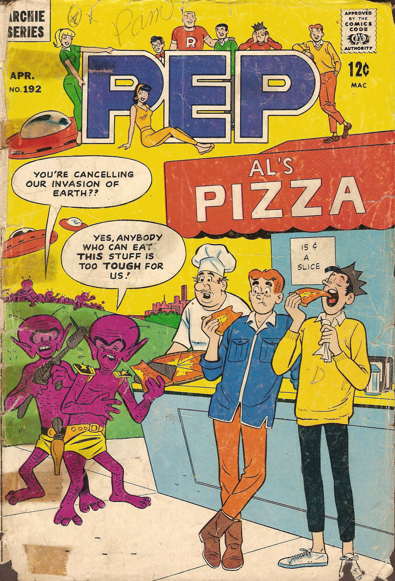 Read online Pep Comics comic -  Issue #192 - 1