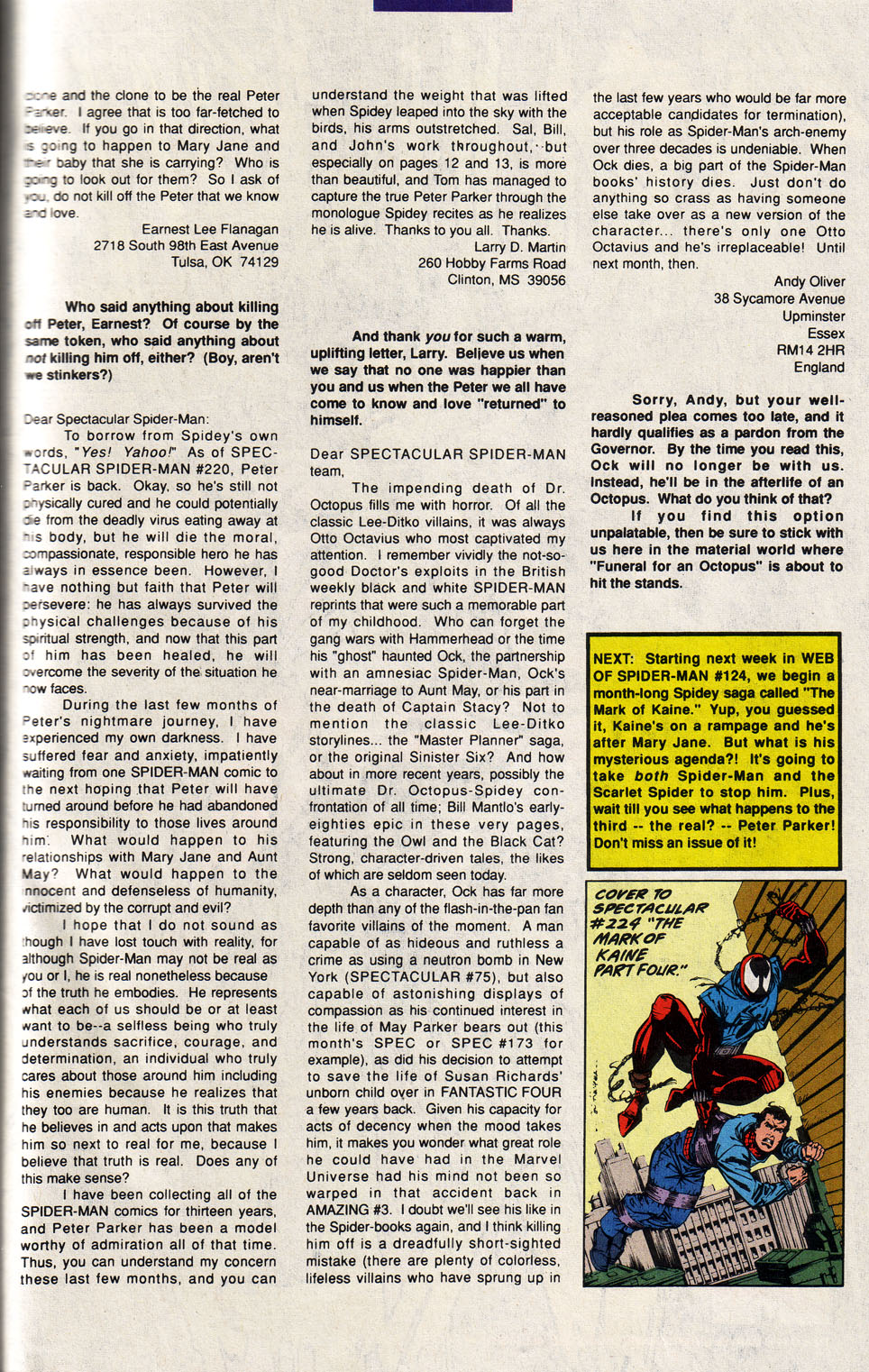 Read online The Spectacular Spider-Man (1976) comic -  Issue #223 - 40