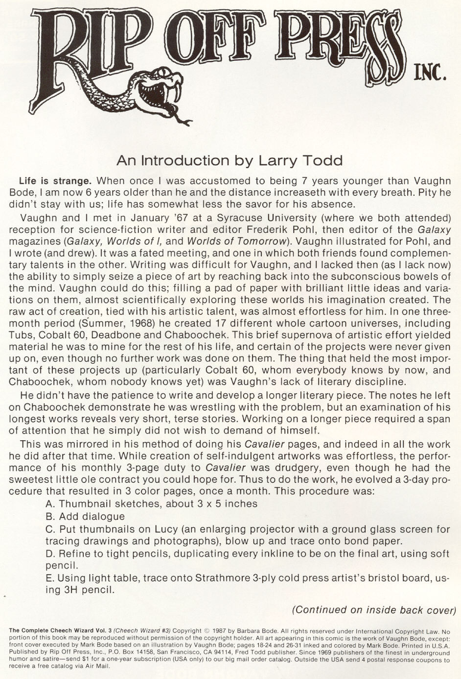 Read online Complete Cheech Wizard comic -  Issue #3 - 3