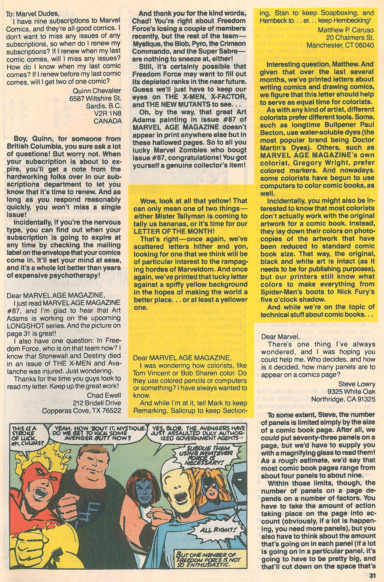 Read online Marvel Age comic -  Issue #93 - 32