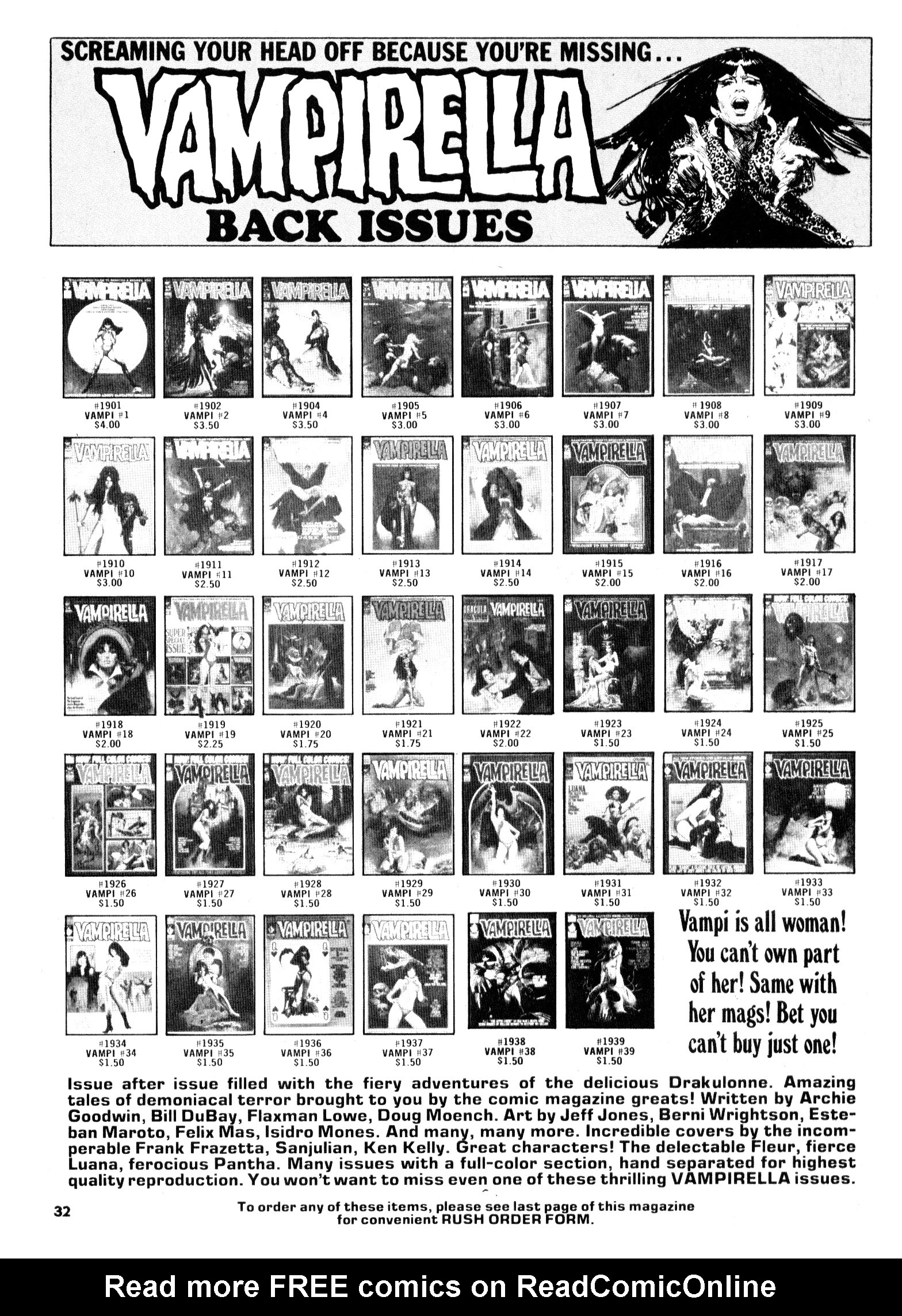 Read online Vampirella (1969) comic -  Issue #39 - 32
